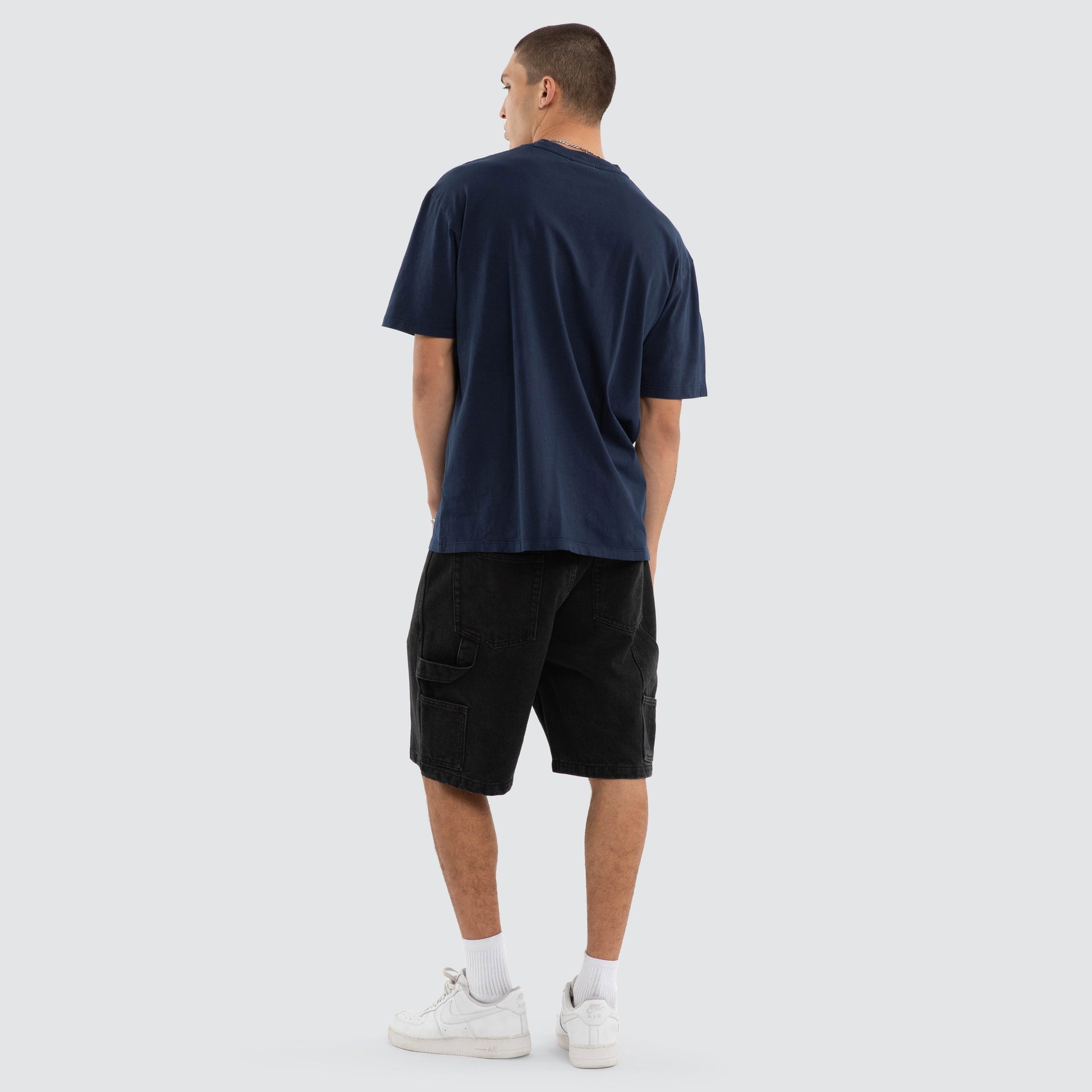 NXP Buffer Box Fit Tee Pigment Black - back view