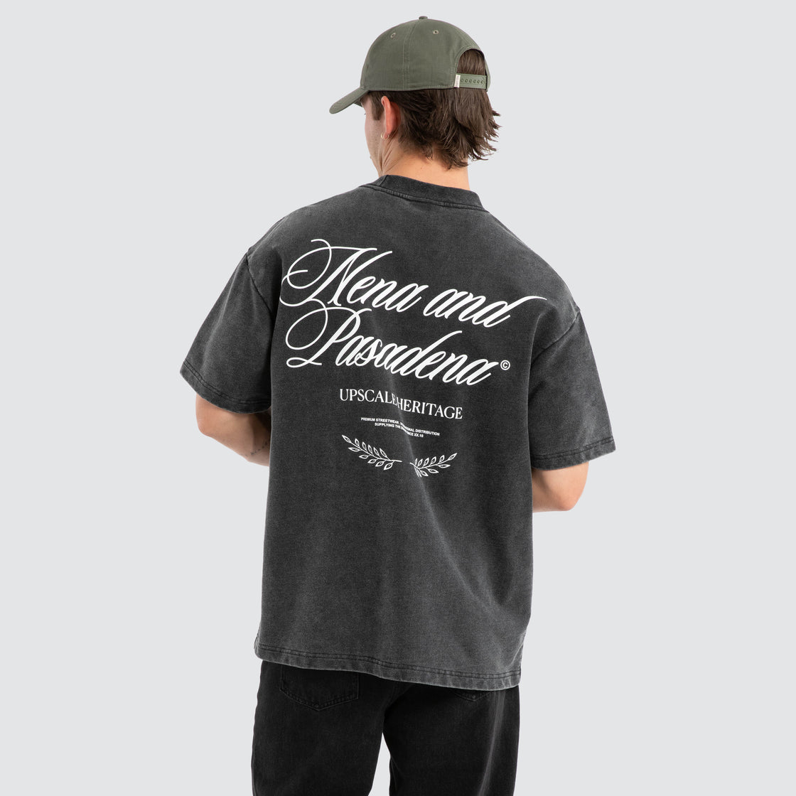 Heritage Loopback Raptor  Tee - Mineral Black