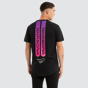 Score Dual Curved Tee - Jet Black - Catani Clothing