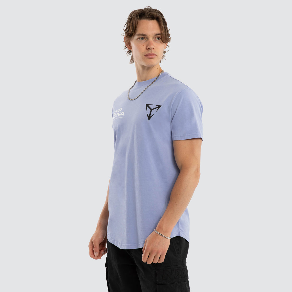 NXP Finest Dual Curved Tee - Pigment Thistle Down (view 4)