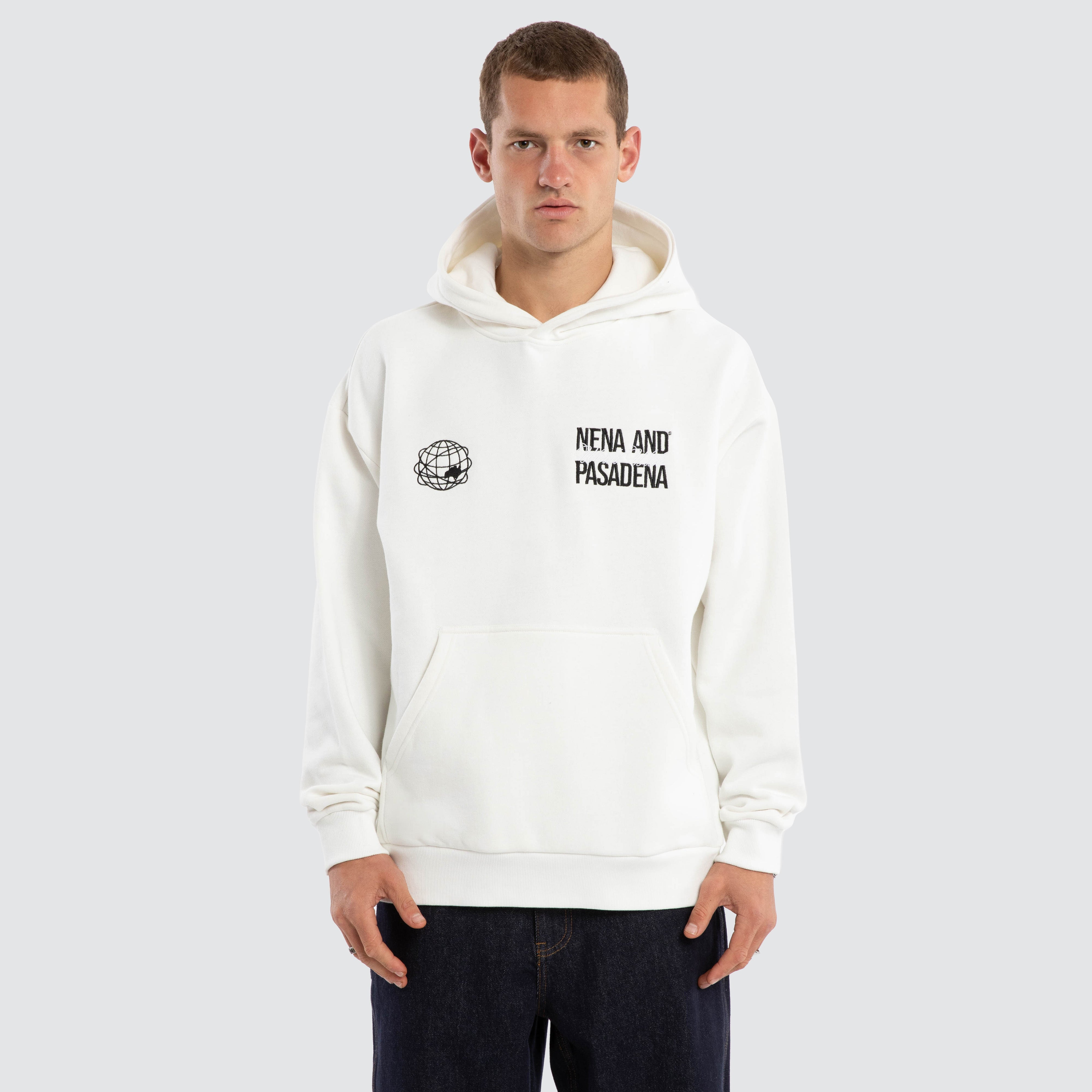 NXP Caution Relaxed Hoodie Natural White back