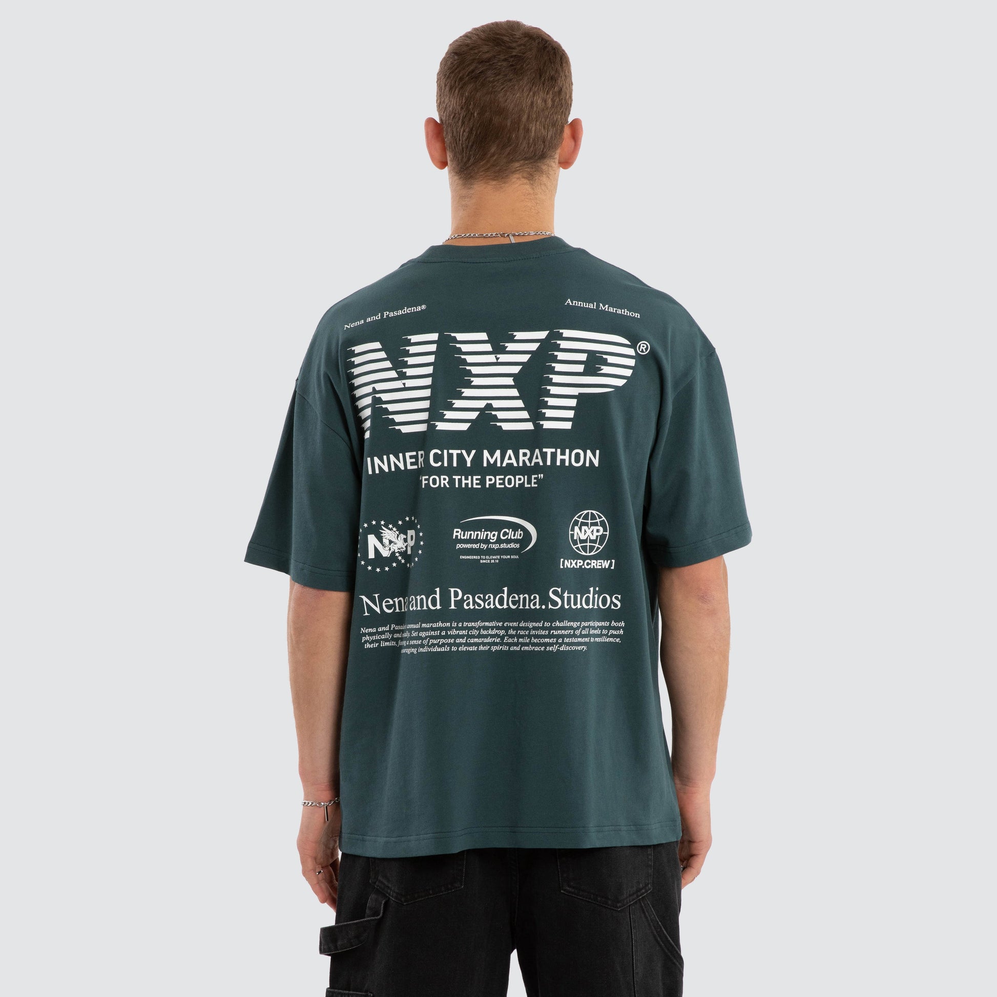 NXP Marathon Raptor Tee Sea Moss back