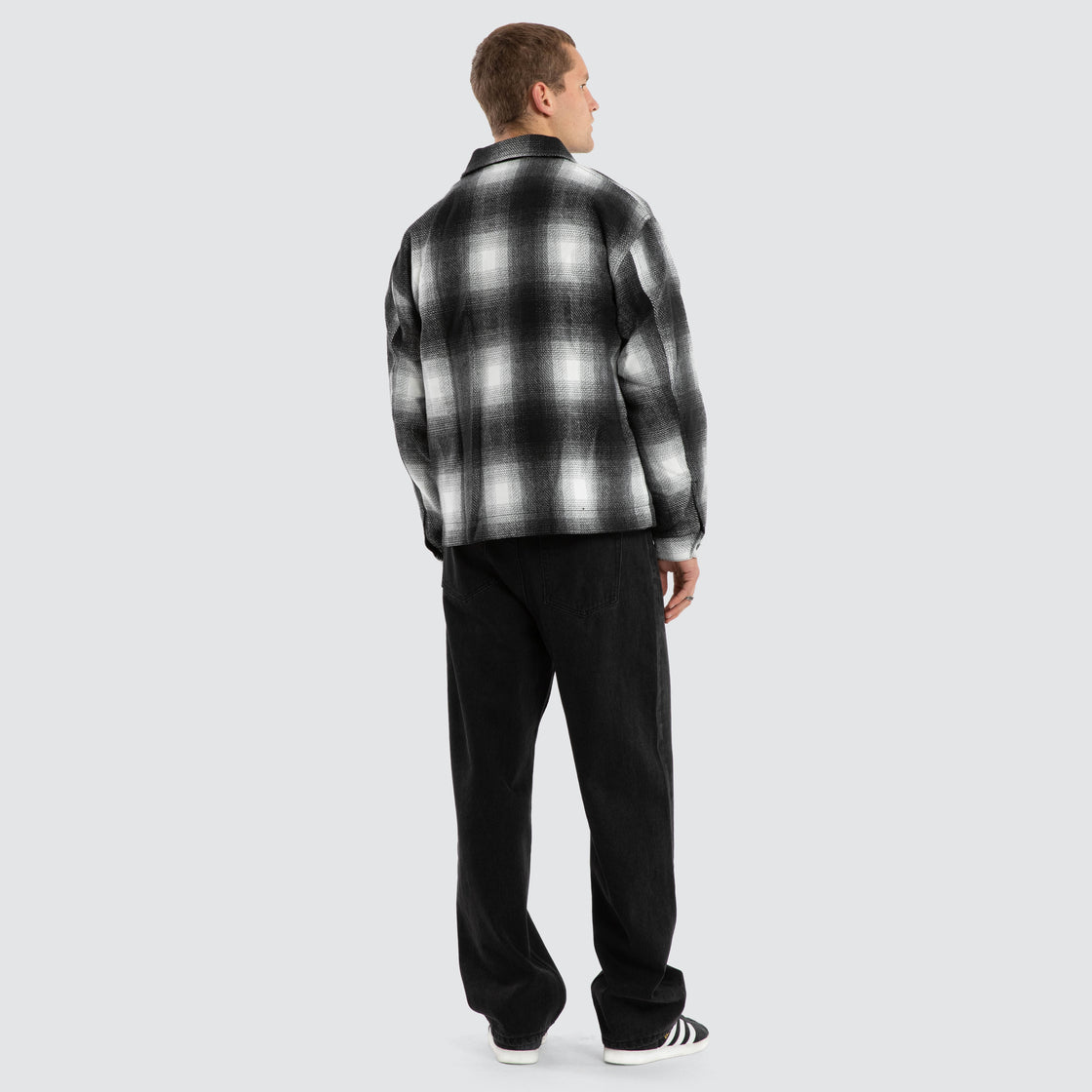 NXP Rise Relaxed Jacket - Black / White Check (view 6)