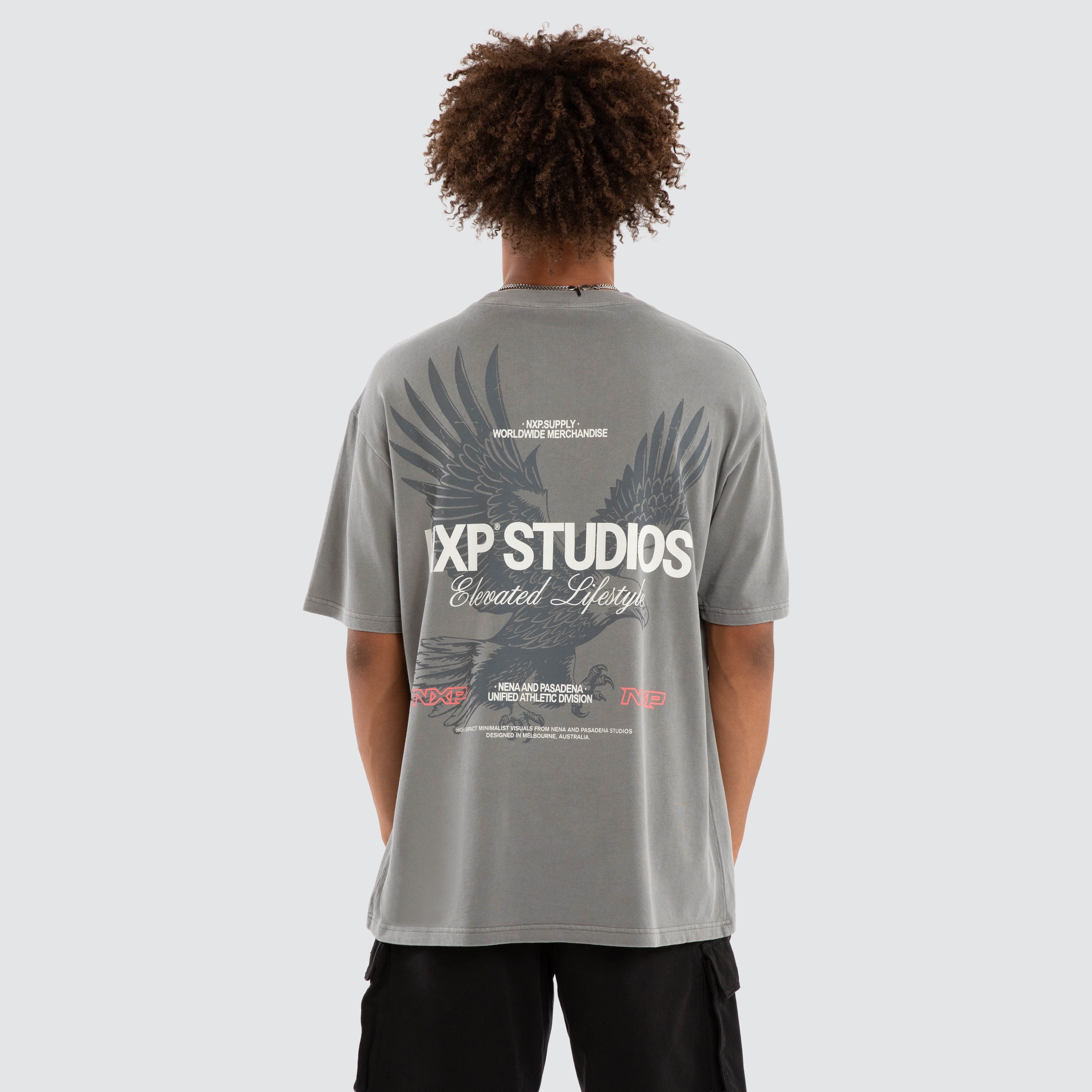 Moros Box Fit Tee - Pigment Frost Grey