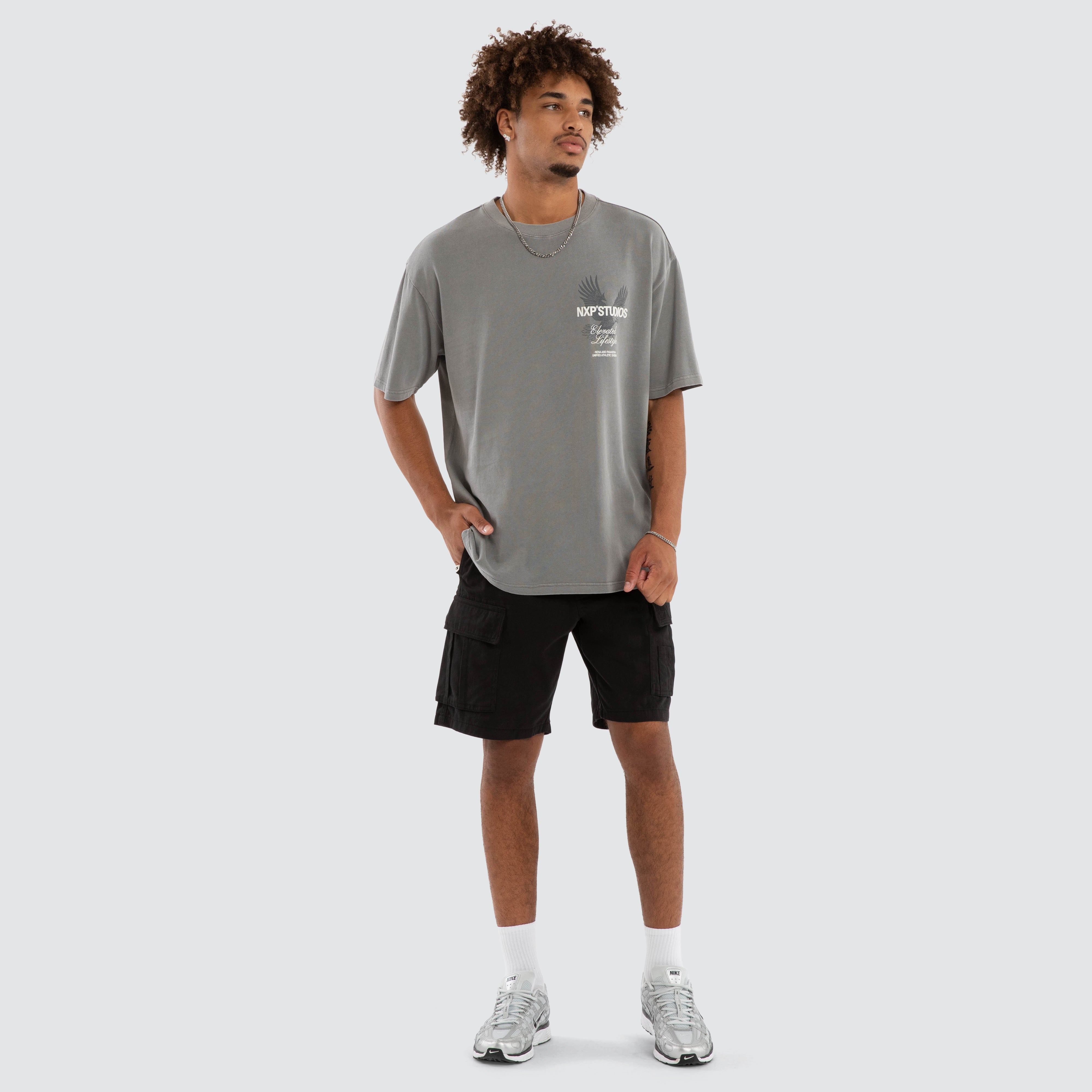 Moros Box Fit Tee - Pigment Frost Grey