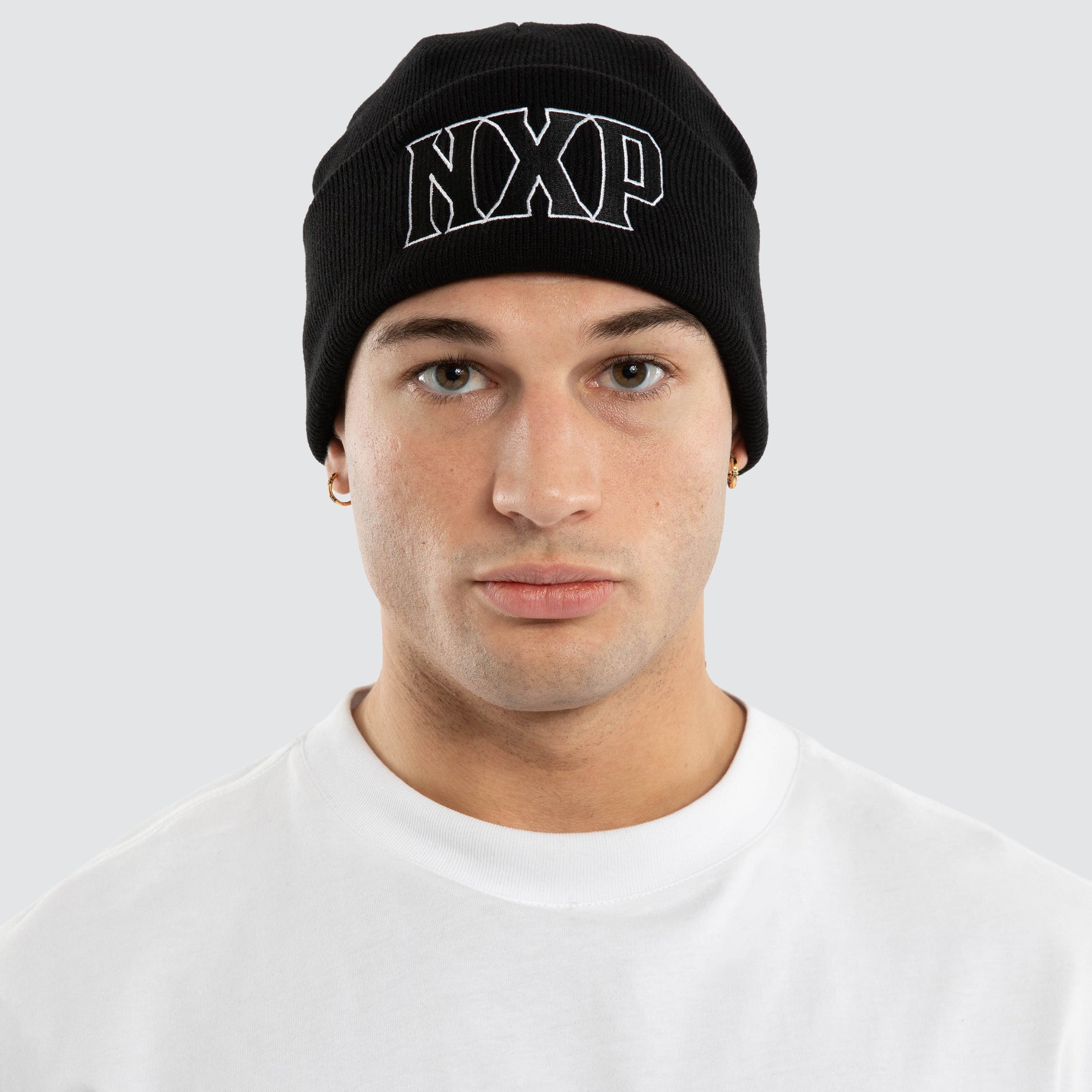 NXP Pillar Beanie Jet Black detail