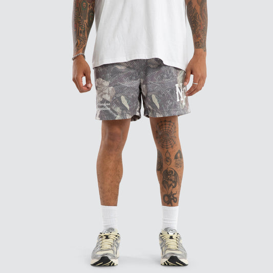 Carved Mesh Trackshort - Camo - Catani Clothing