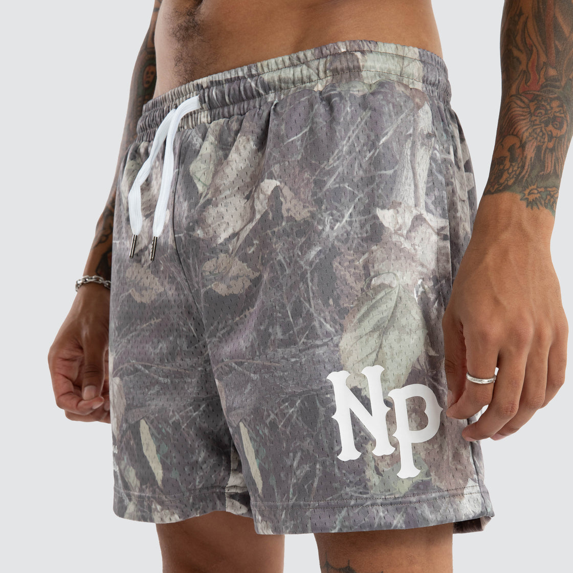 NXP Carved Mesh Trackshort - Camo (view 3)