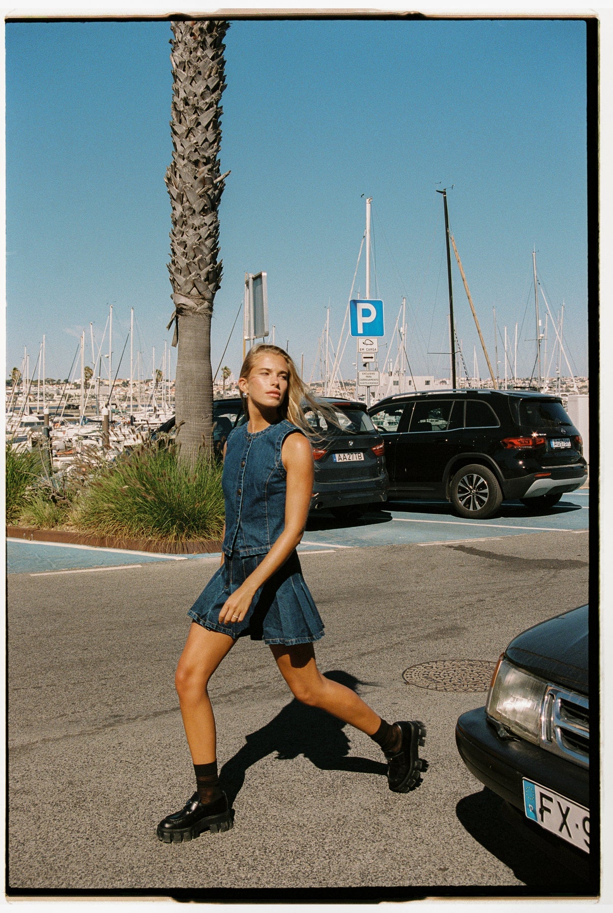 Rhythm Gia Denim Vest - Indigo (view 3)