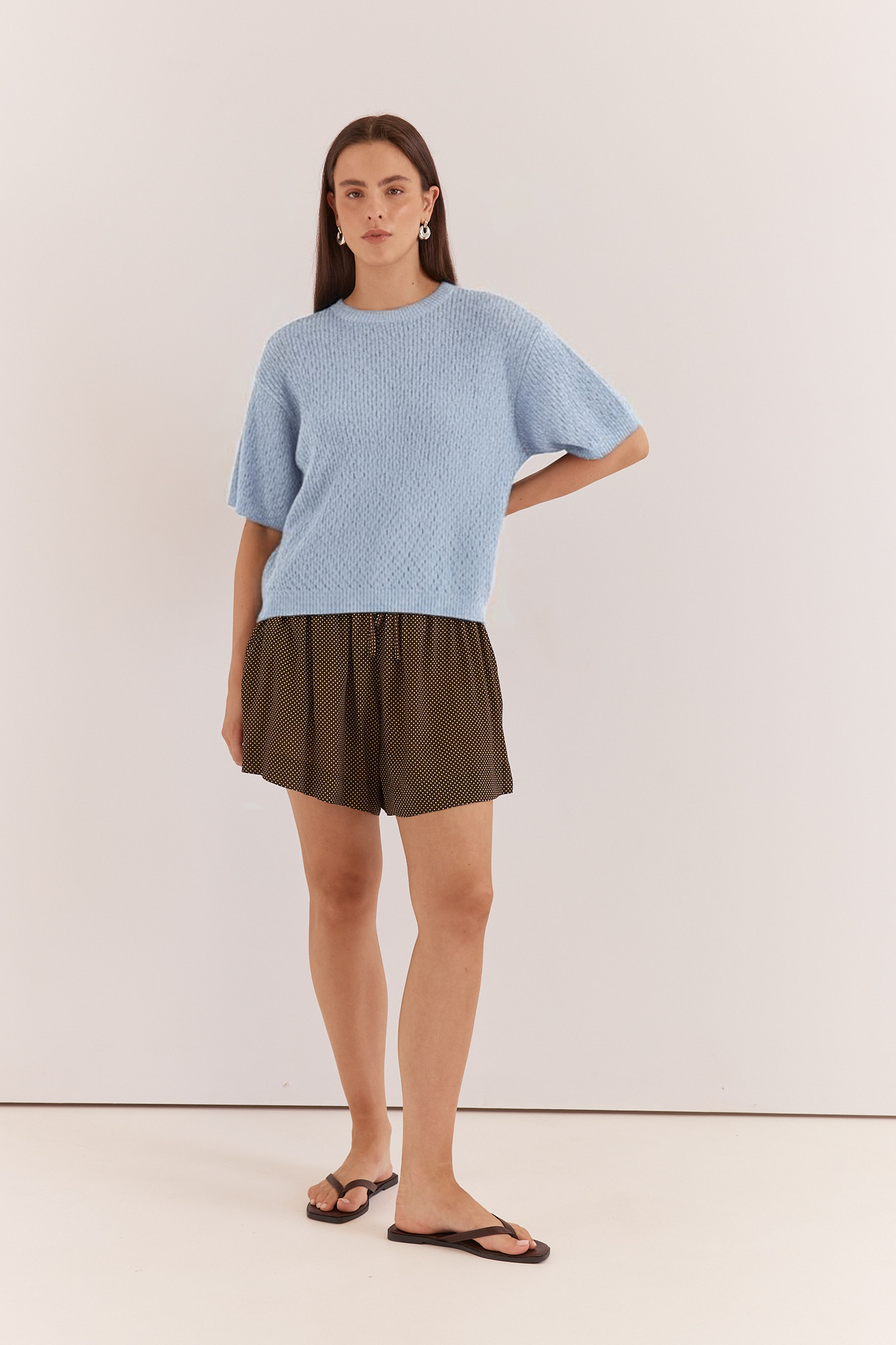 Noni Relaxed Knit Tee - Off White
