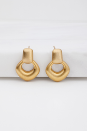 Zafino Nova Brushed Earring - Gold