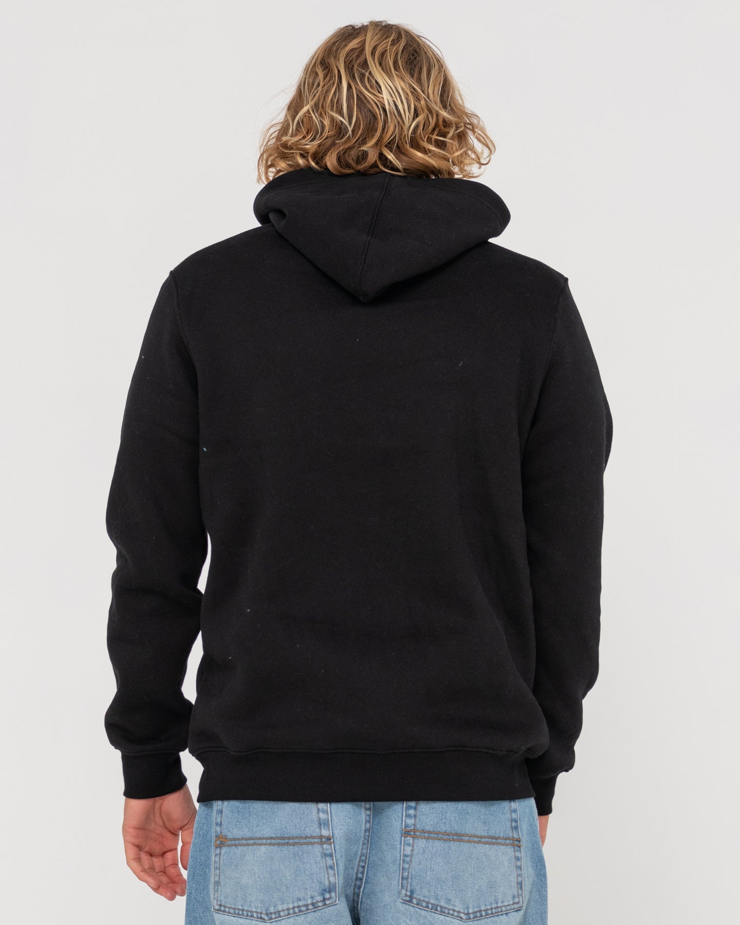 Vital Rusty Hooded Graphic Fleece - Black White