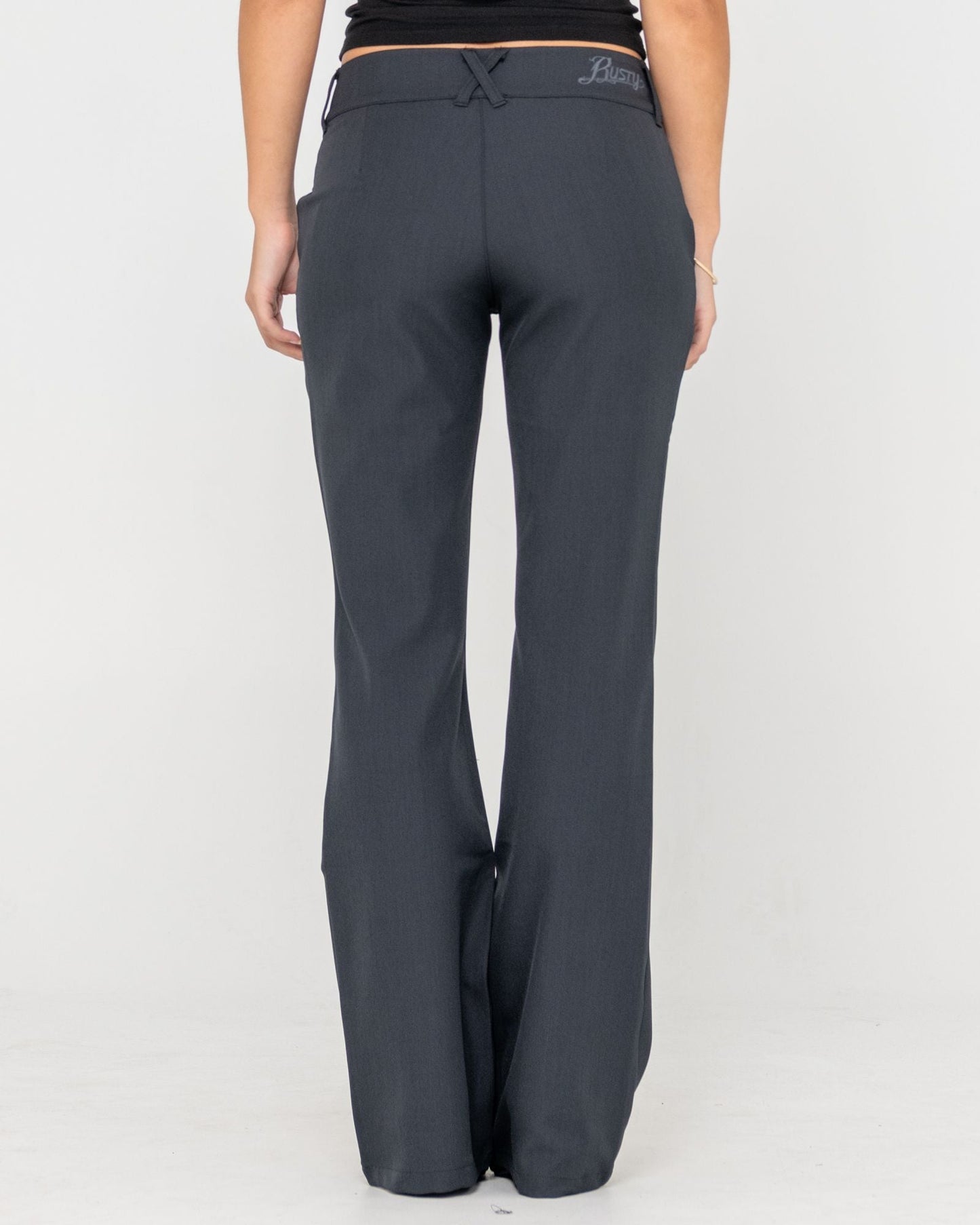 Finance Mummy Low Rise Suit Pant - Black