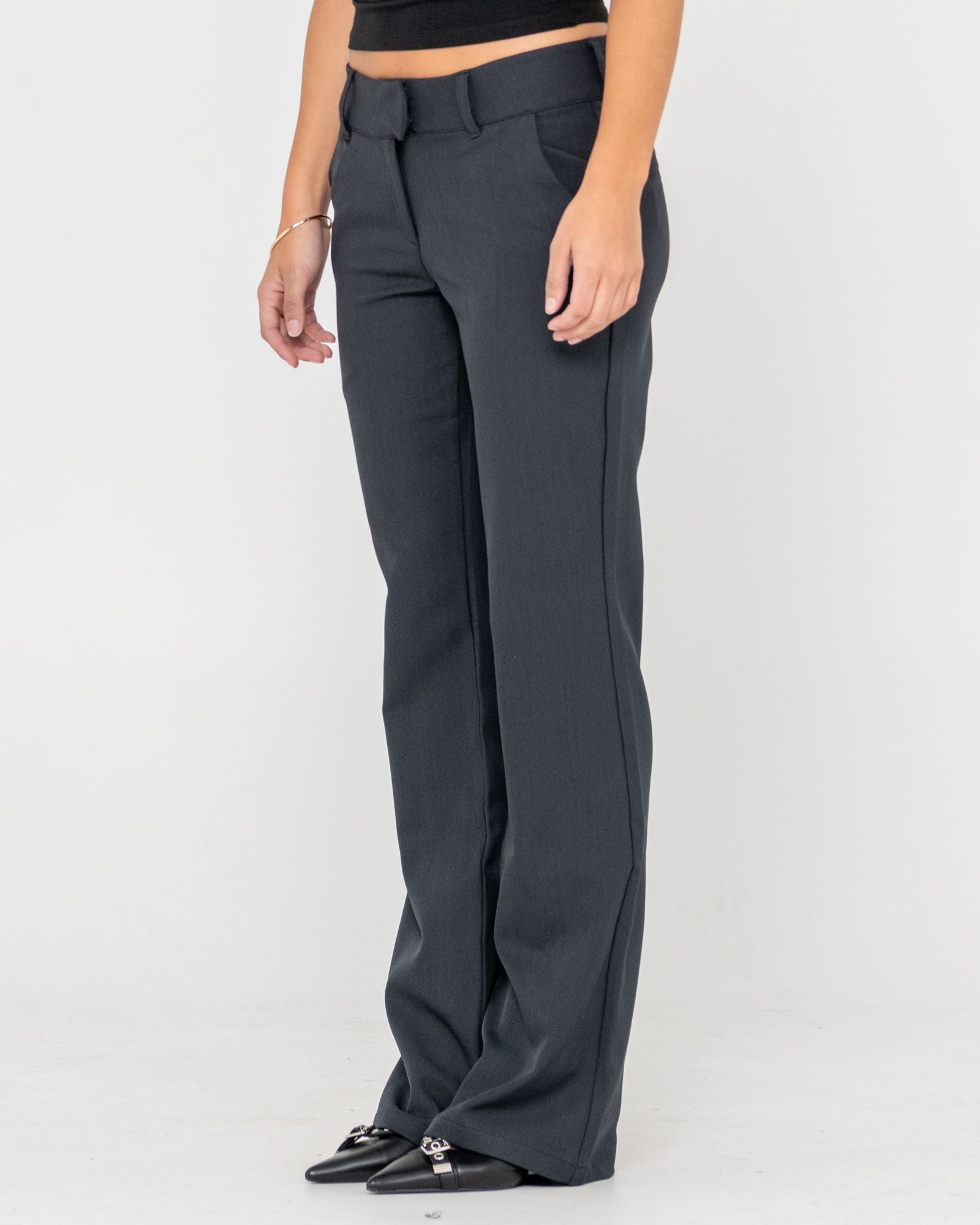Rusty Finance Mummy Low Rise Suit Pant - Black (view 3)