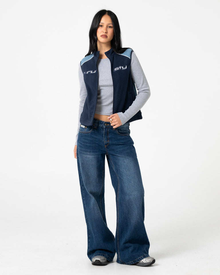 Mr Cool Polar Fleece Vest - Atlantic Blue - Catani Clothing