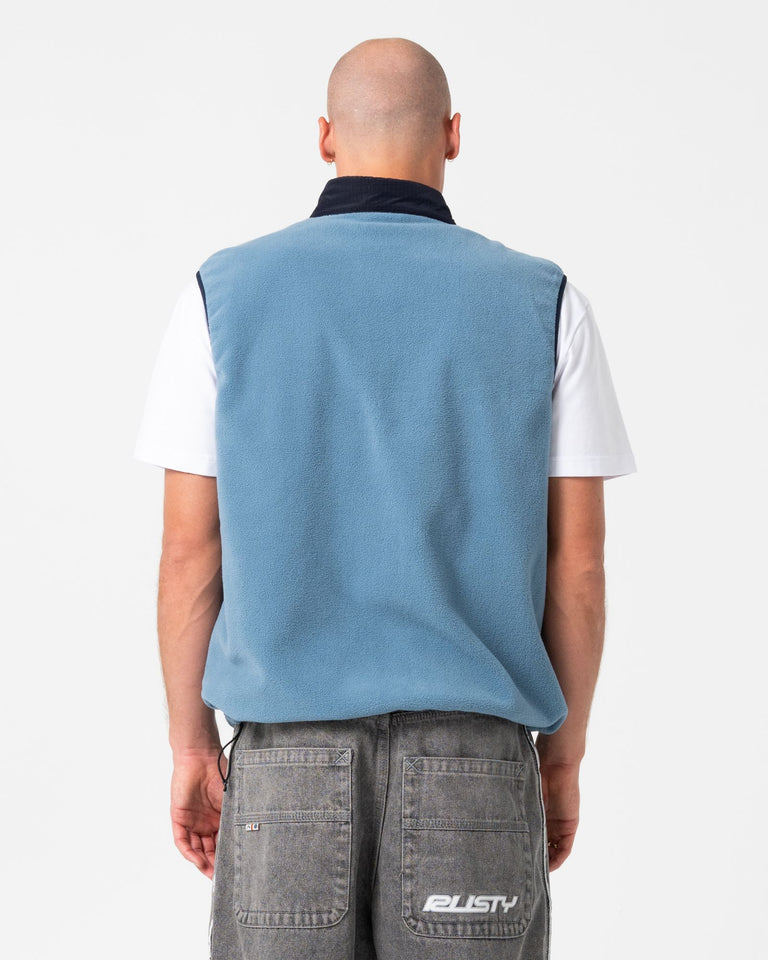 Rusty Phantom Polar Fleece Vest - Navy Blue (view 5)