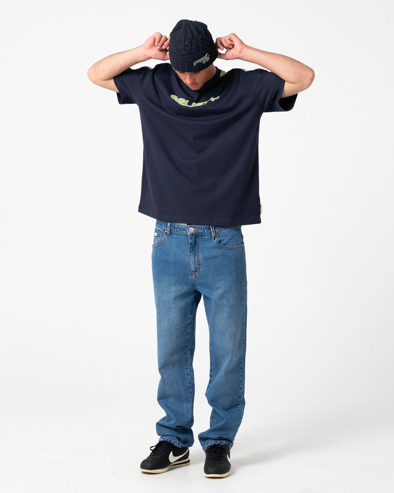Rusty Ice Wave Beanie - Navy Blue (view 5)