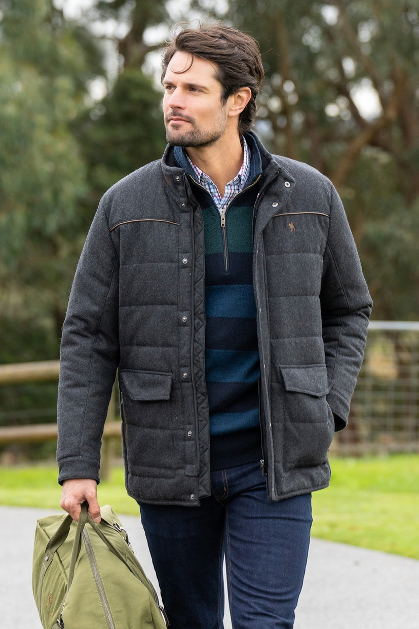 Strathford Jacket - Charcoal Marle