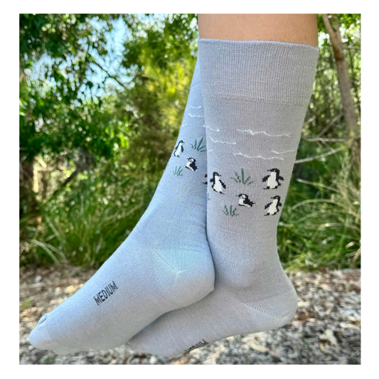 Fine Merino Wool Patterned Health Sock - Tourist