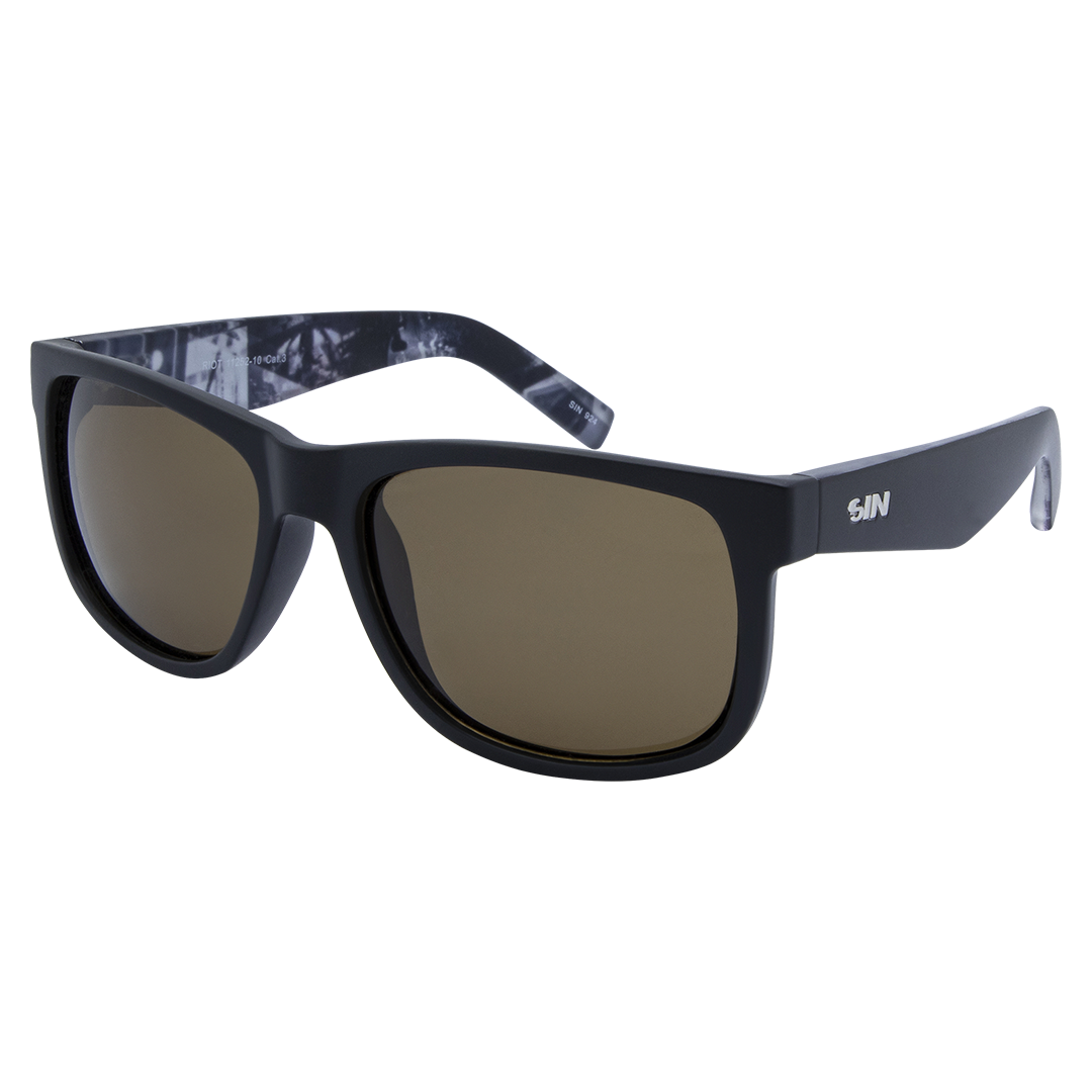 Riot - Matt Black Brown