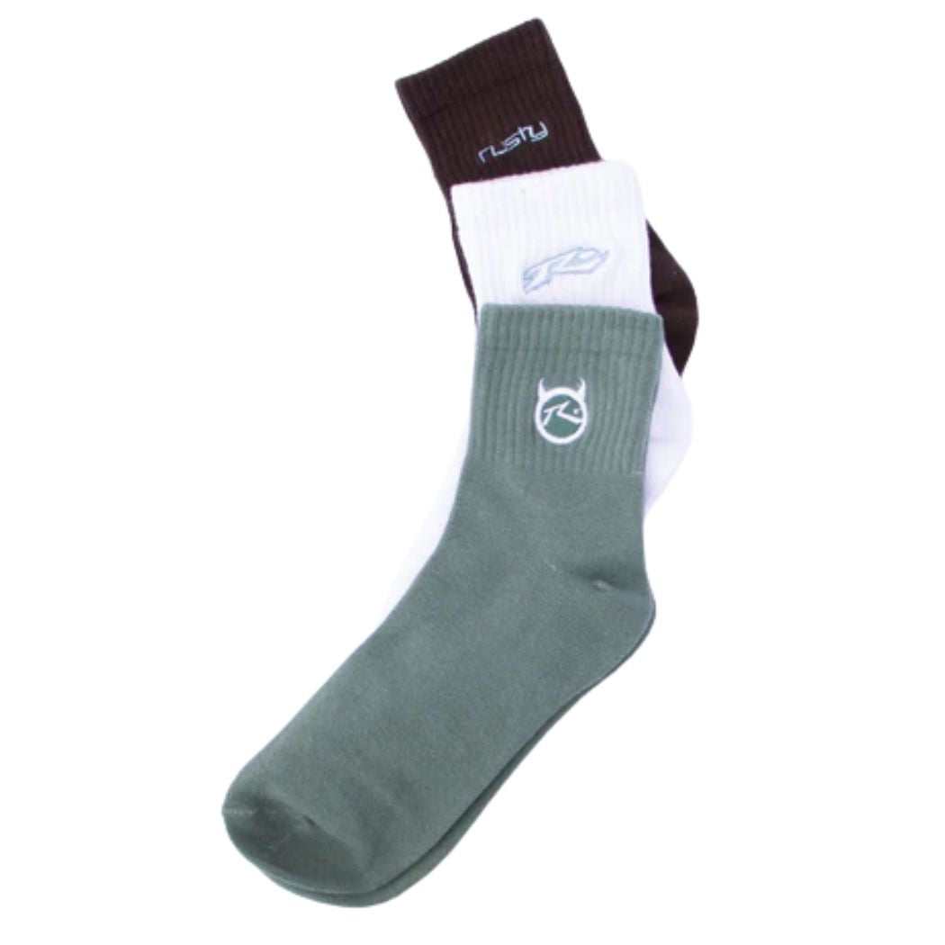Rusty Fancy Day Crew Sock - Multi 6 (view 3)