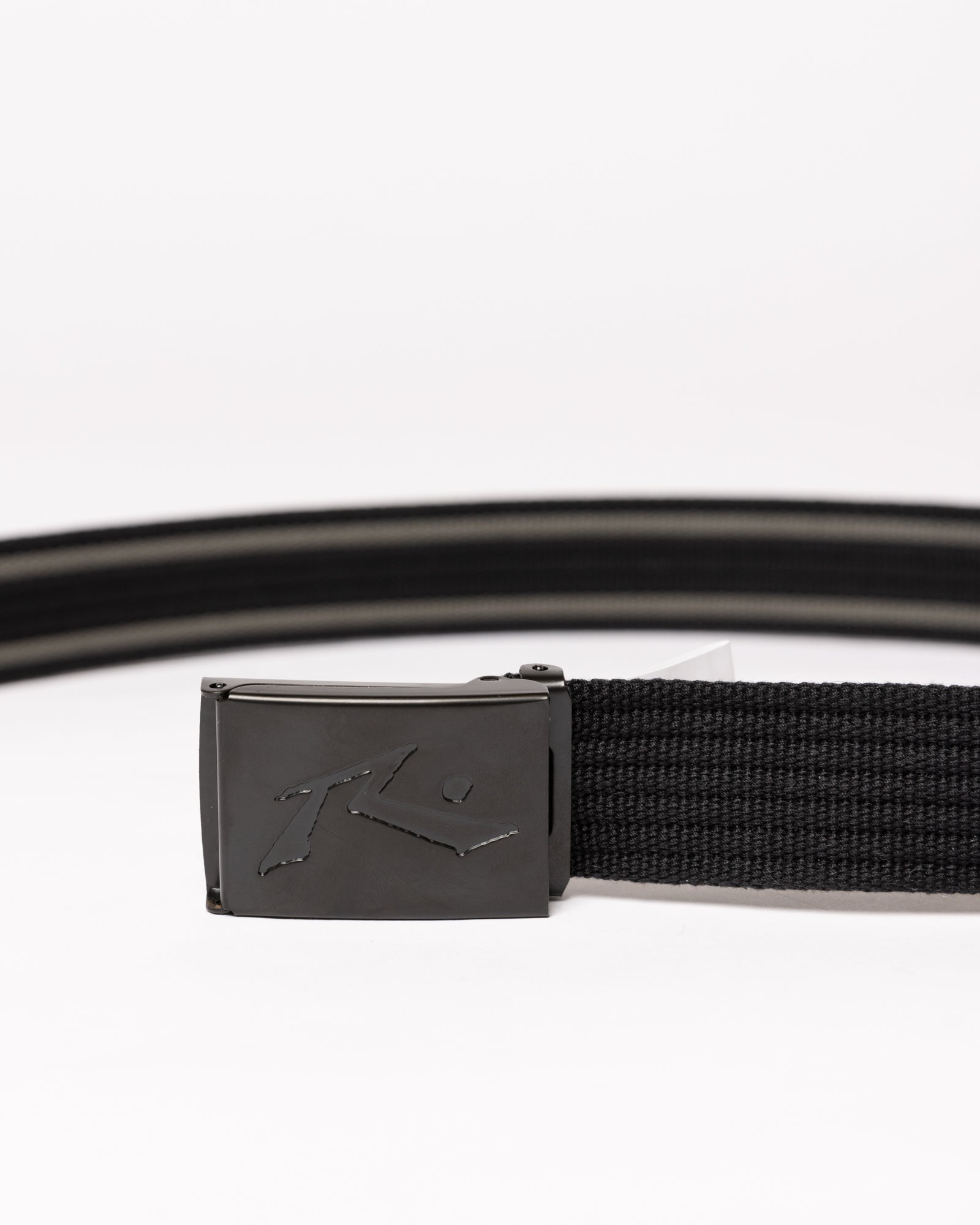 Rusty Ridgemont Belt - Black, reverse side webbing detail
