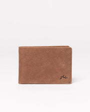 Busted Leather Wallet - Dark Tan - Catani Clothing