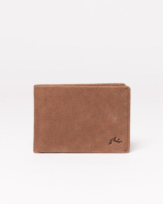 Busted Leather Wallet - Dark Tan