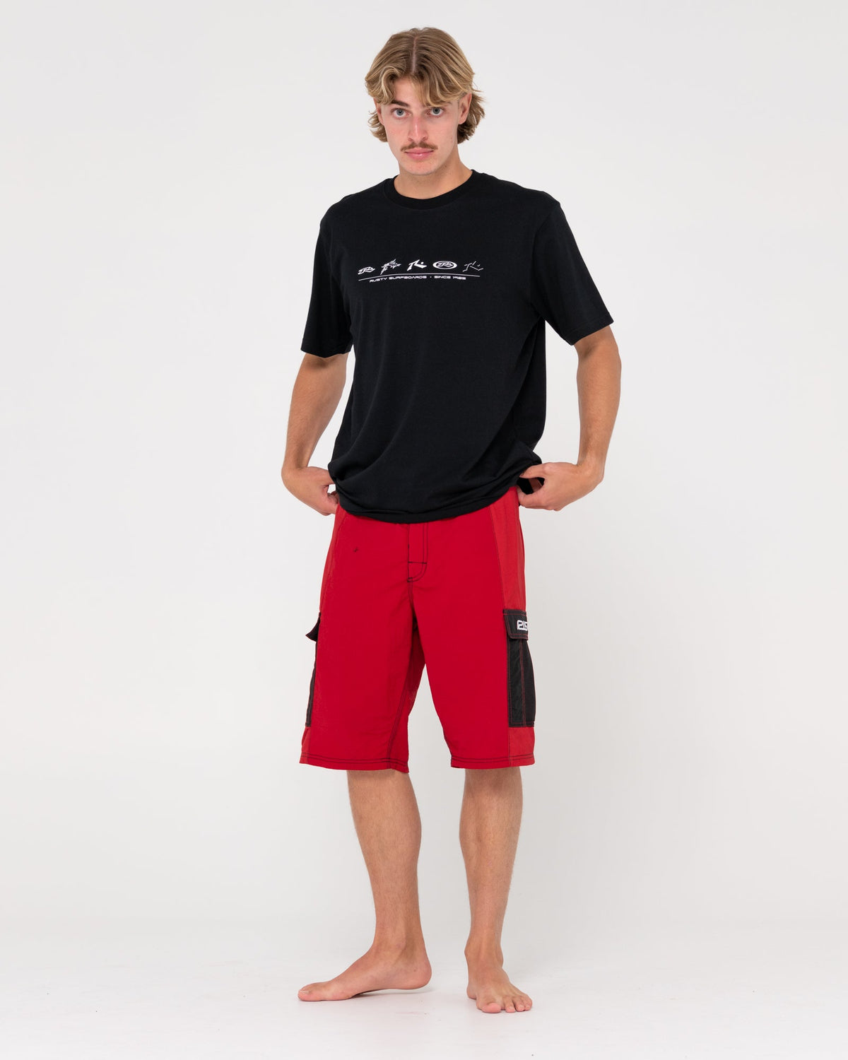 Rusty Lot And Tabouli Short Sleeve Tee - Black (view 5)
