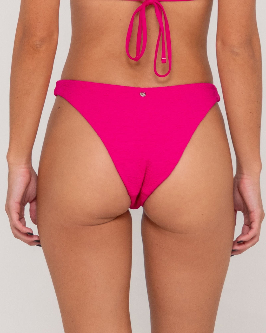 Rusty Sandalwood Midi Bikini Bottom - Fuchsia (view 3)