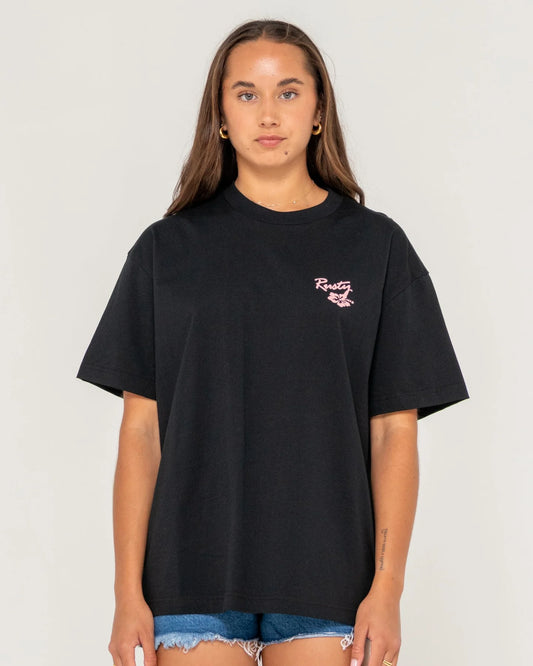 Jill Standard Fit Tee - Black