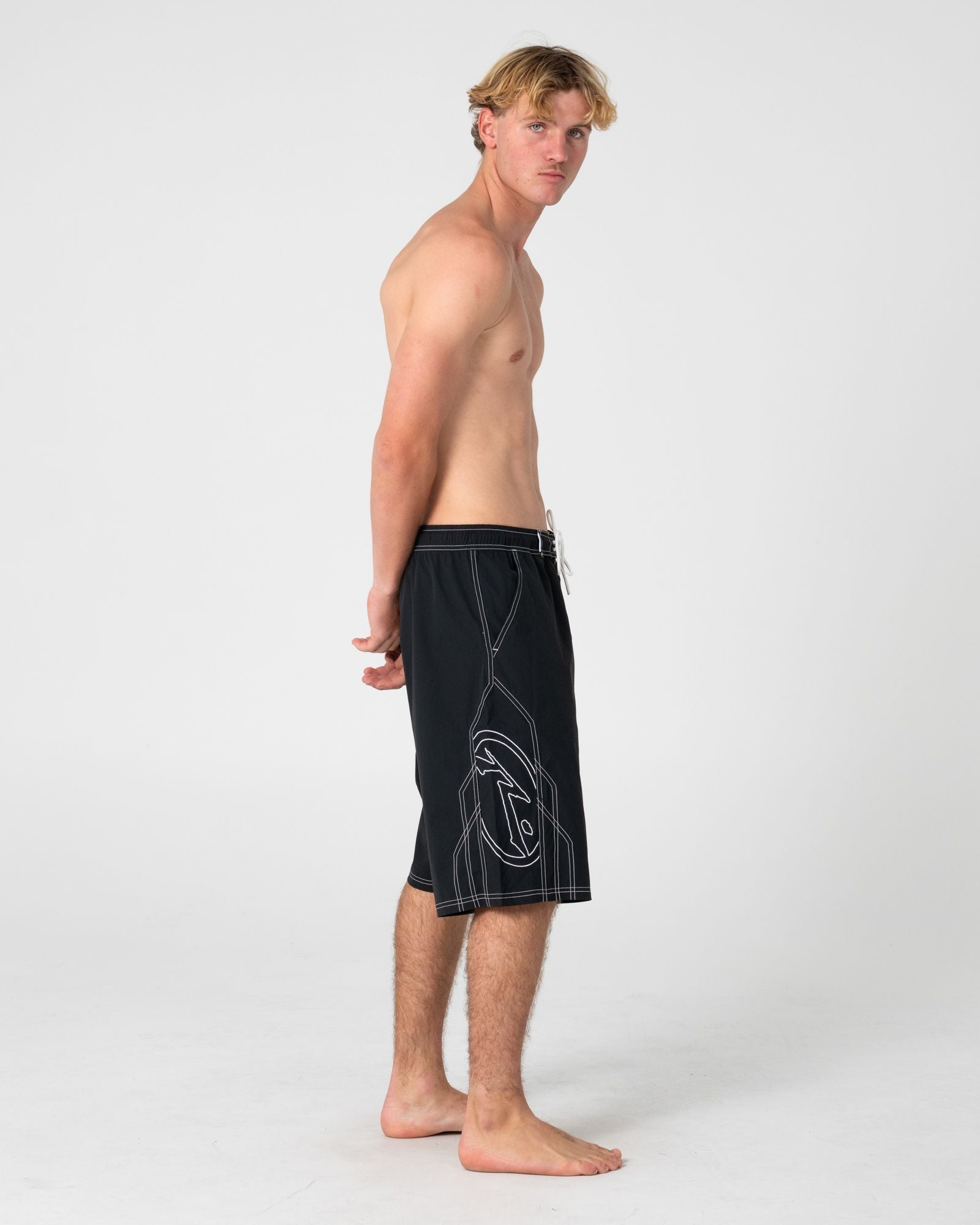 Tombstones Hybrid Waist Boardshort - Black