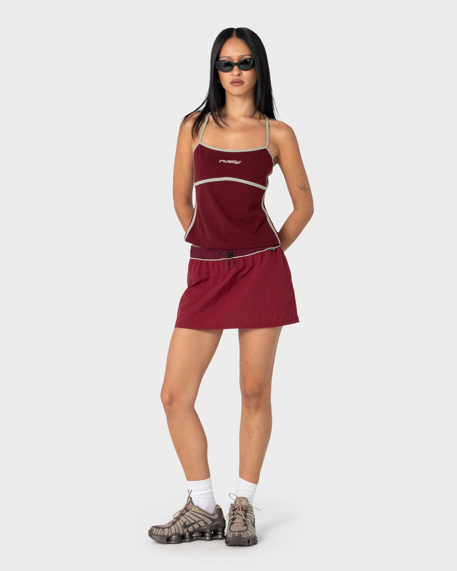 Freo King Fitted Top - Burgundy
