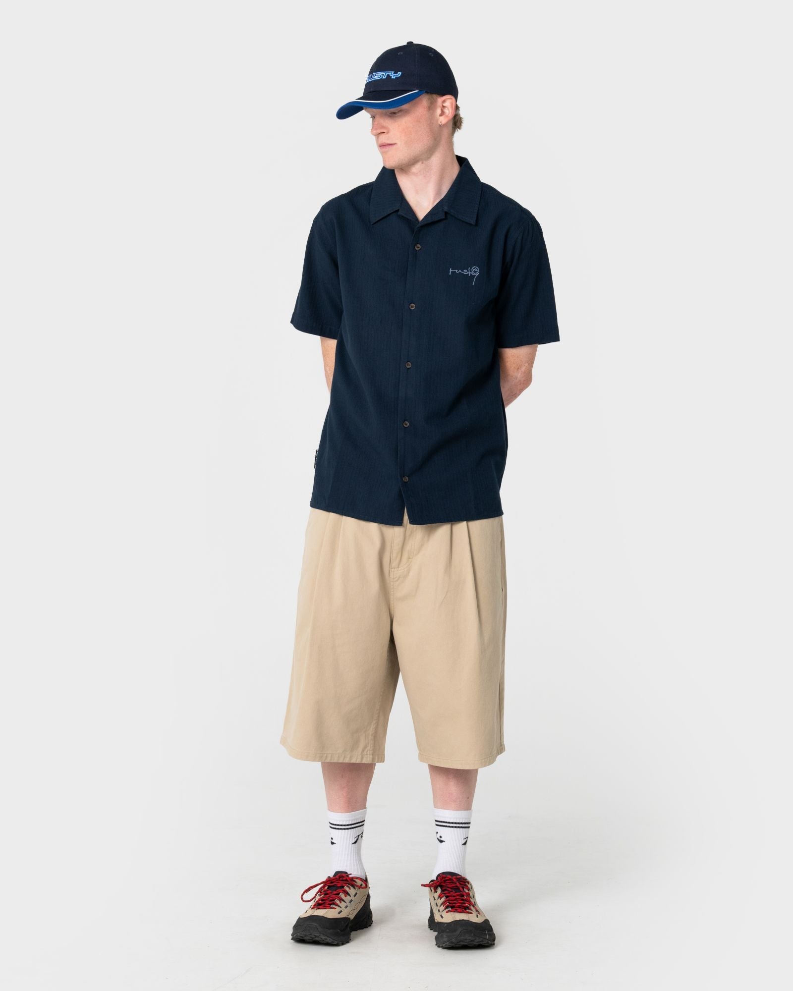 Flip Daddy Panel Dad Cap - Navy Blue 1