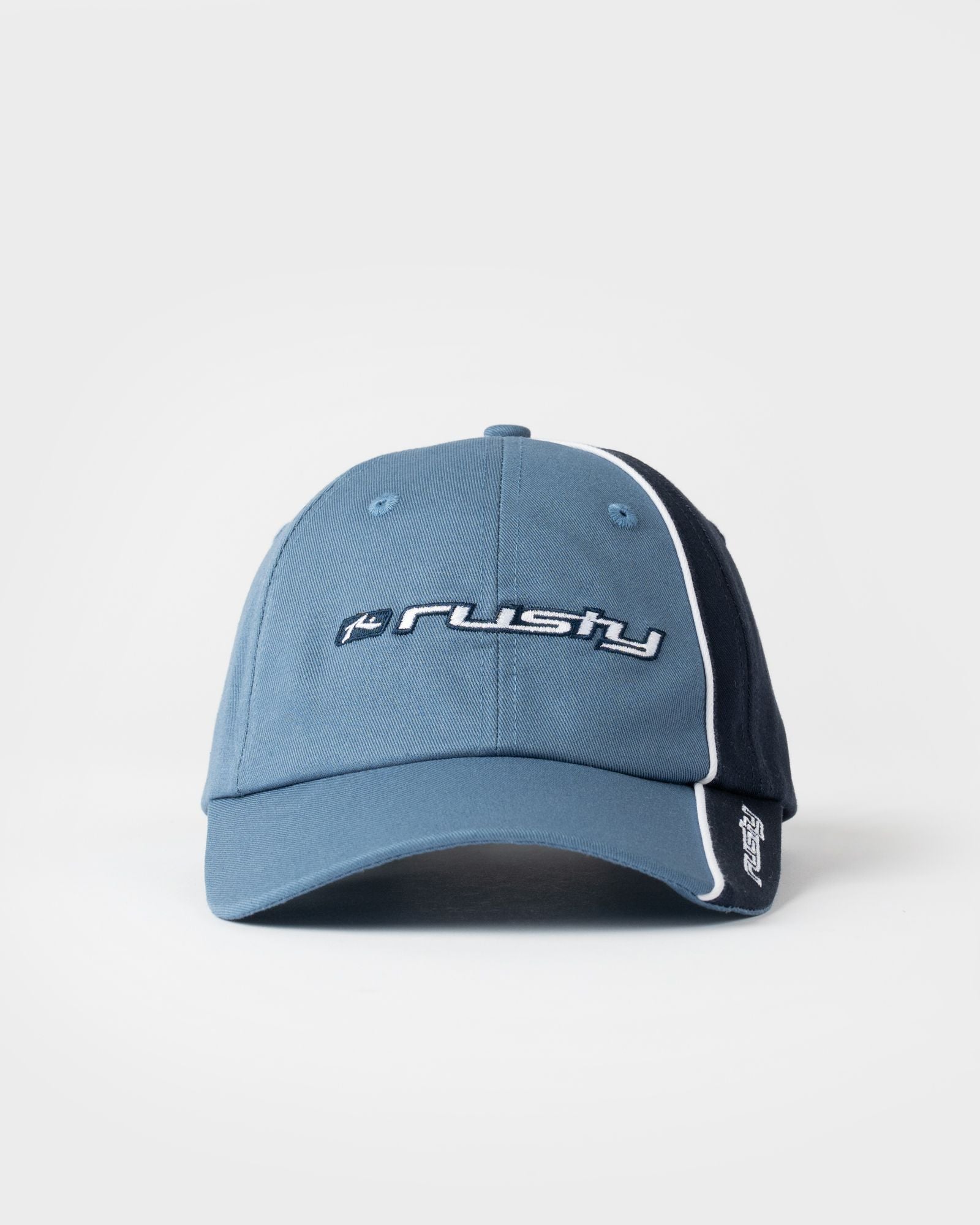 White Lines Dad Cap - China Blue