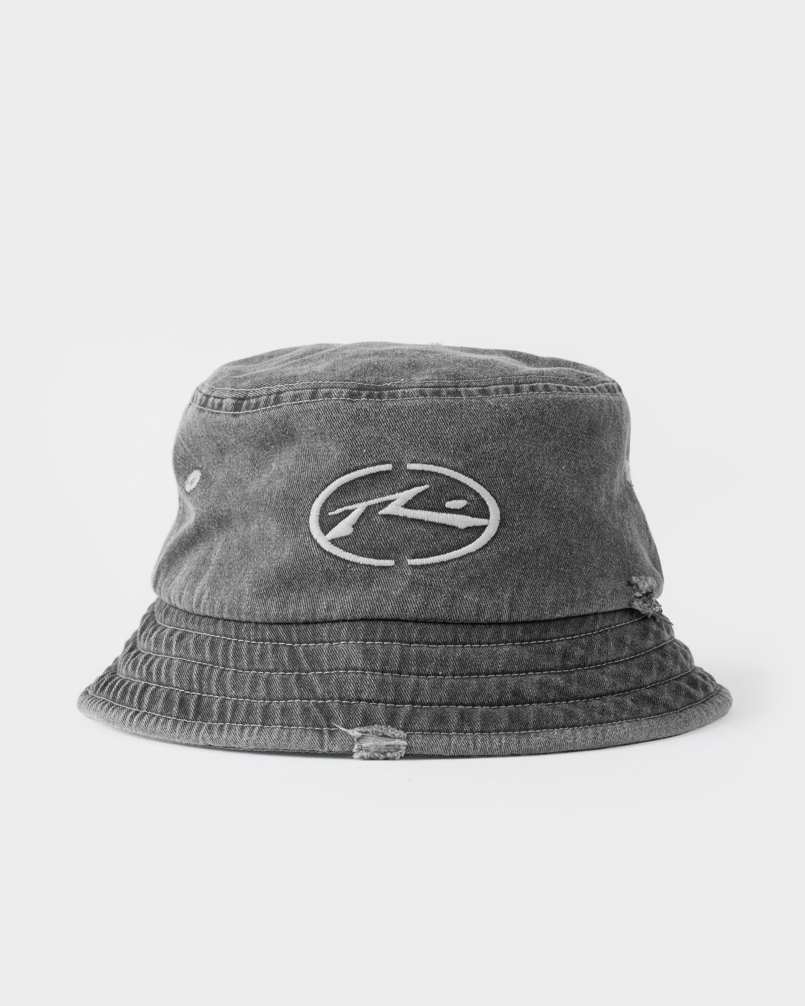 Split Seam Bucket Hat - Washed Black