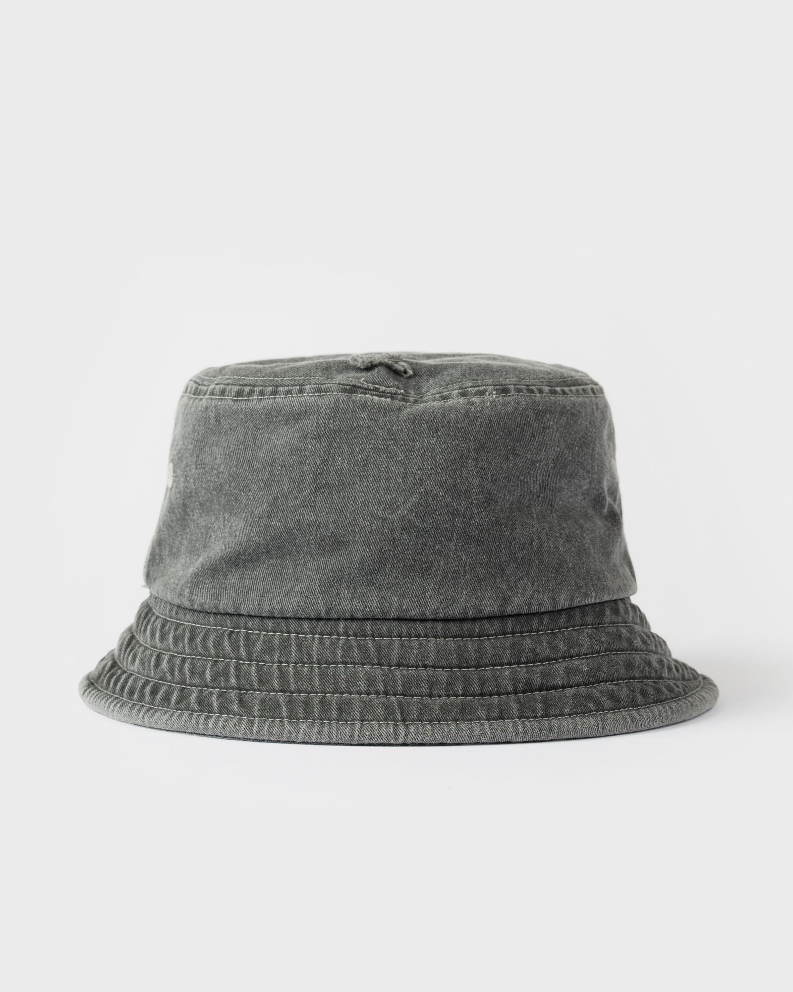 Split Seam Bucket Hat - Washed Black