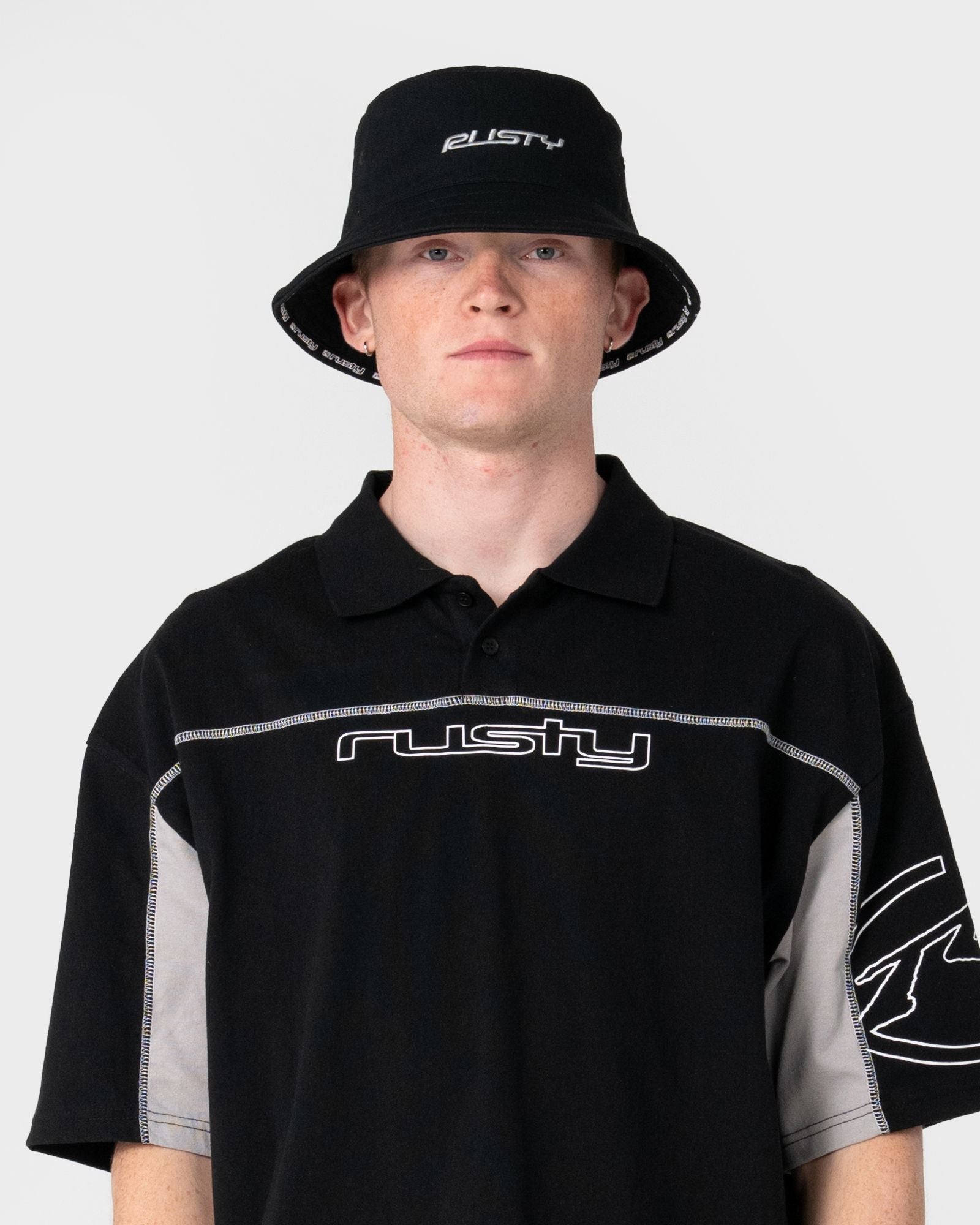 Black List Reversible Bucket Hat - Black
