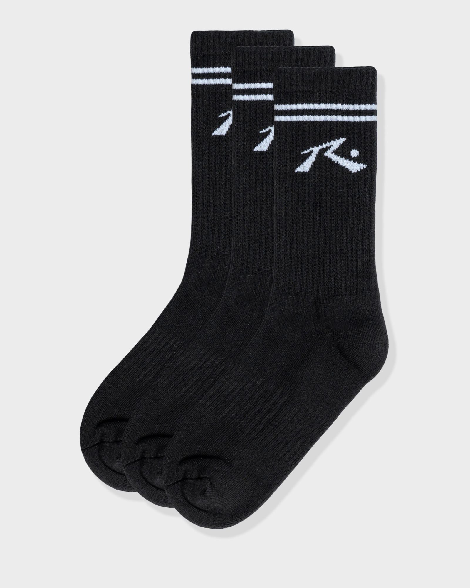 Comp Mid Calf 3-Sock Pack - Black