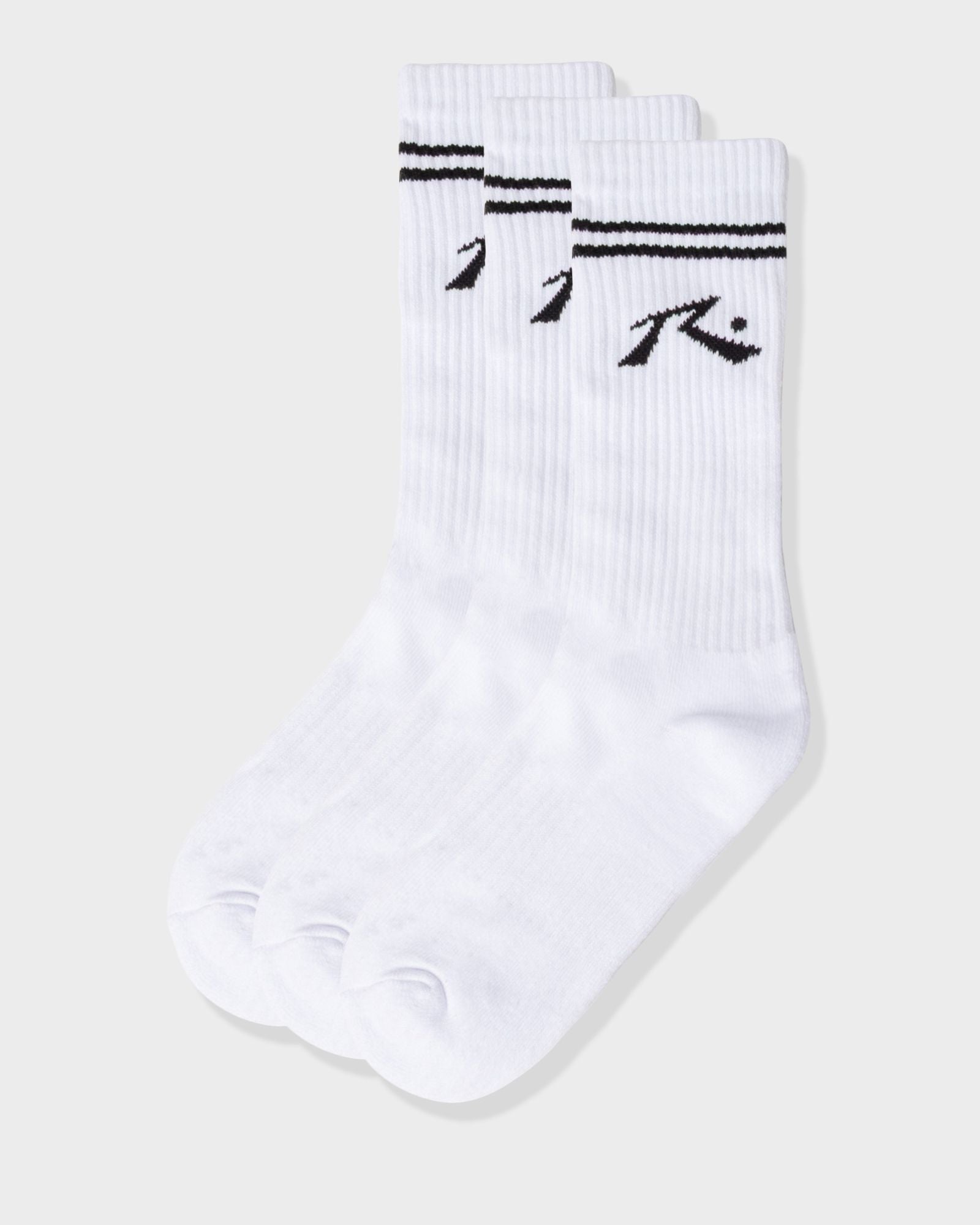 Comp Mid Calf 3-Sock Pack - White