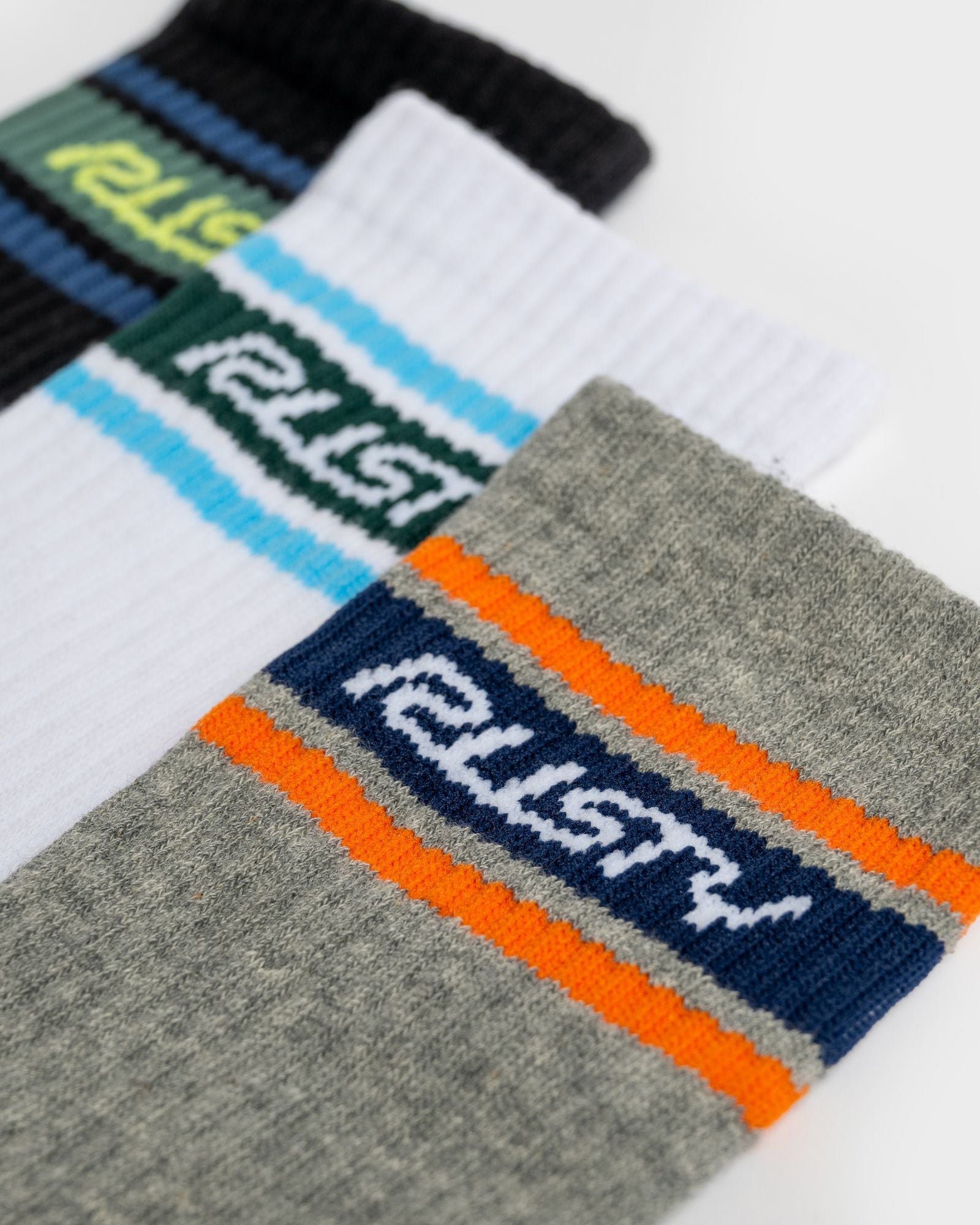 Pit Crew Mid Calf 3-Sock Pack - Multi