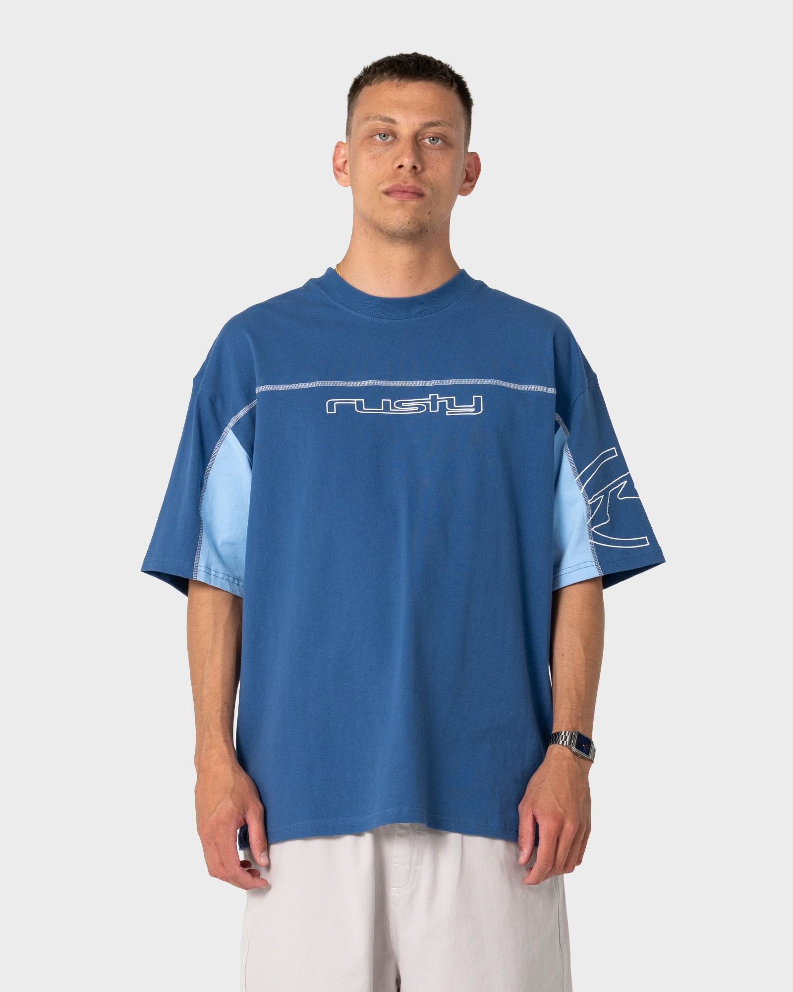 Cyberwave Short Sleeve Tee - Atlantic Blue