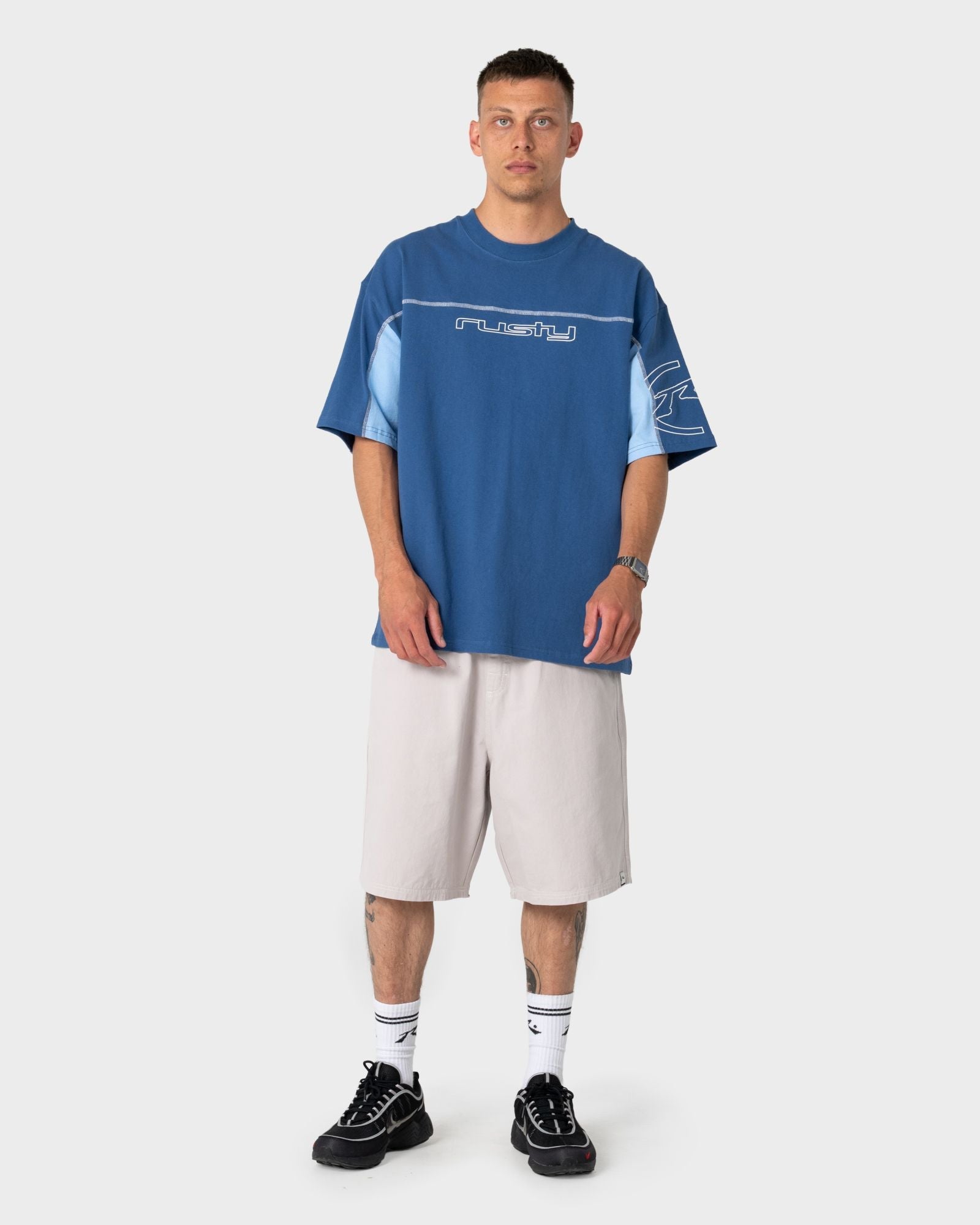 Cyberwave Short Sleeve Tee - Atlantic Blue