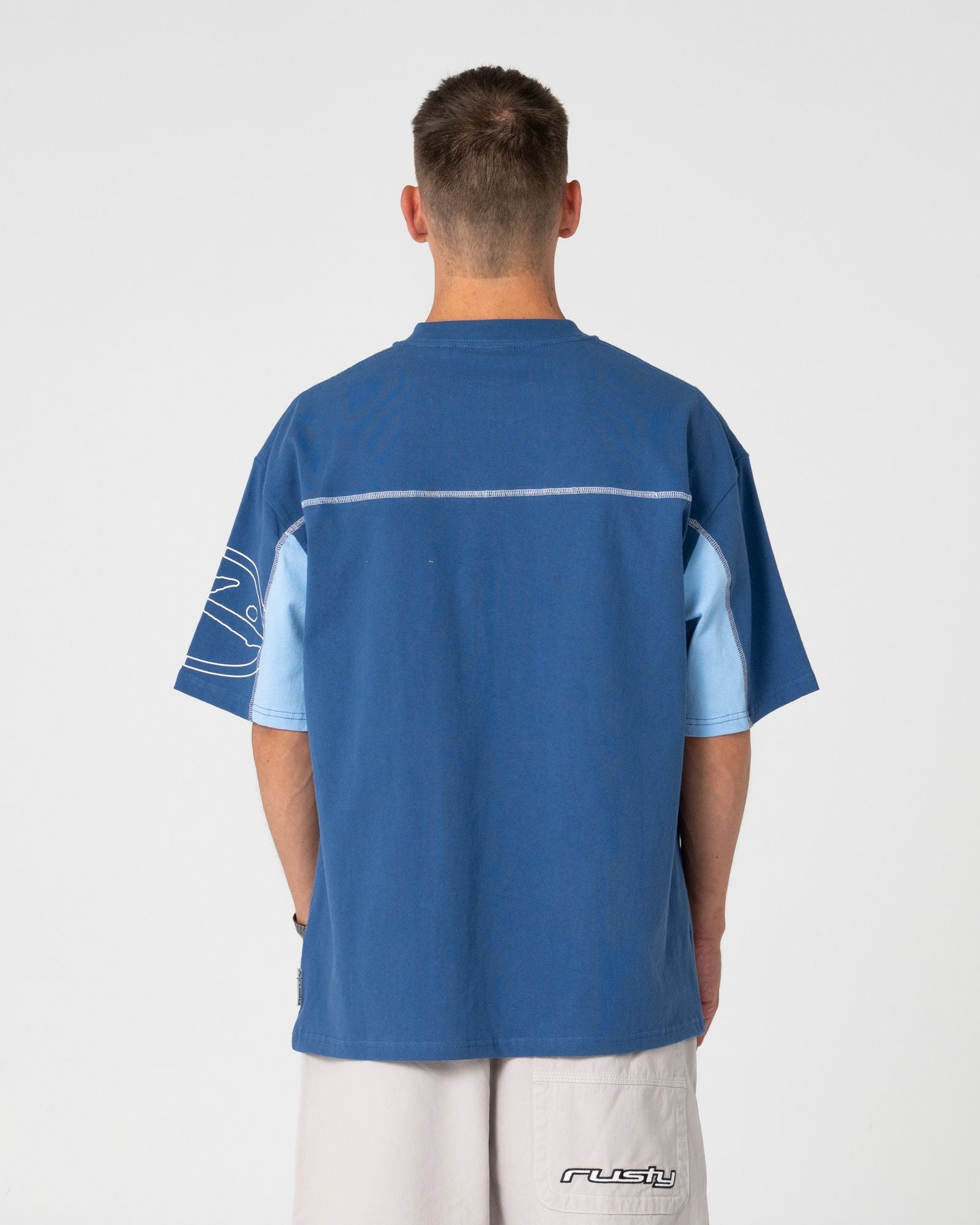 Cyberwave Short Sleeve Tee - Atlantic Blue