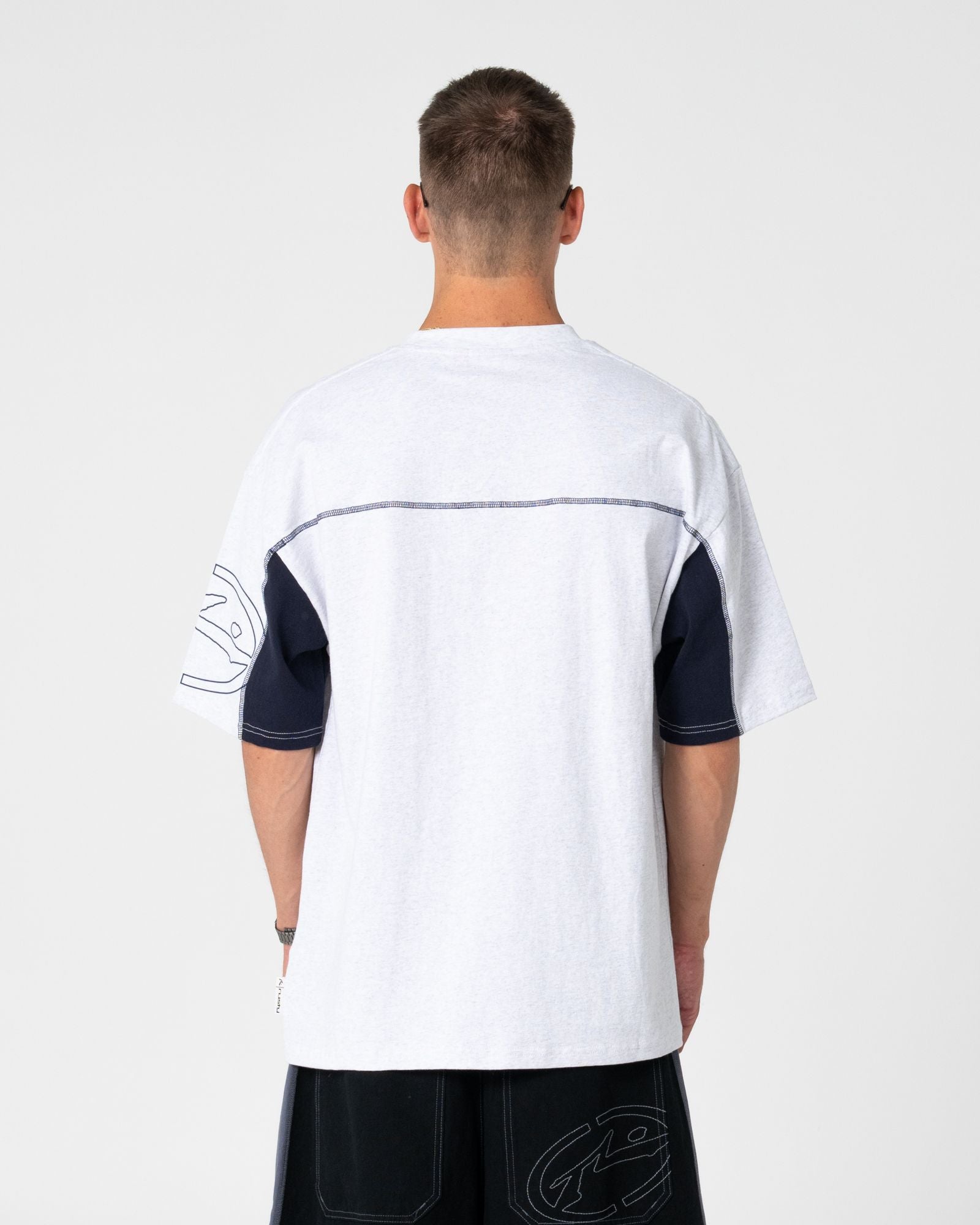 Cyberwave Short Sleeve Tee - Ecru Marle