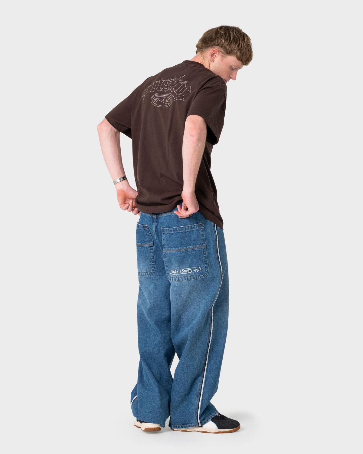 Rusty Sack Race Tee Java back