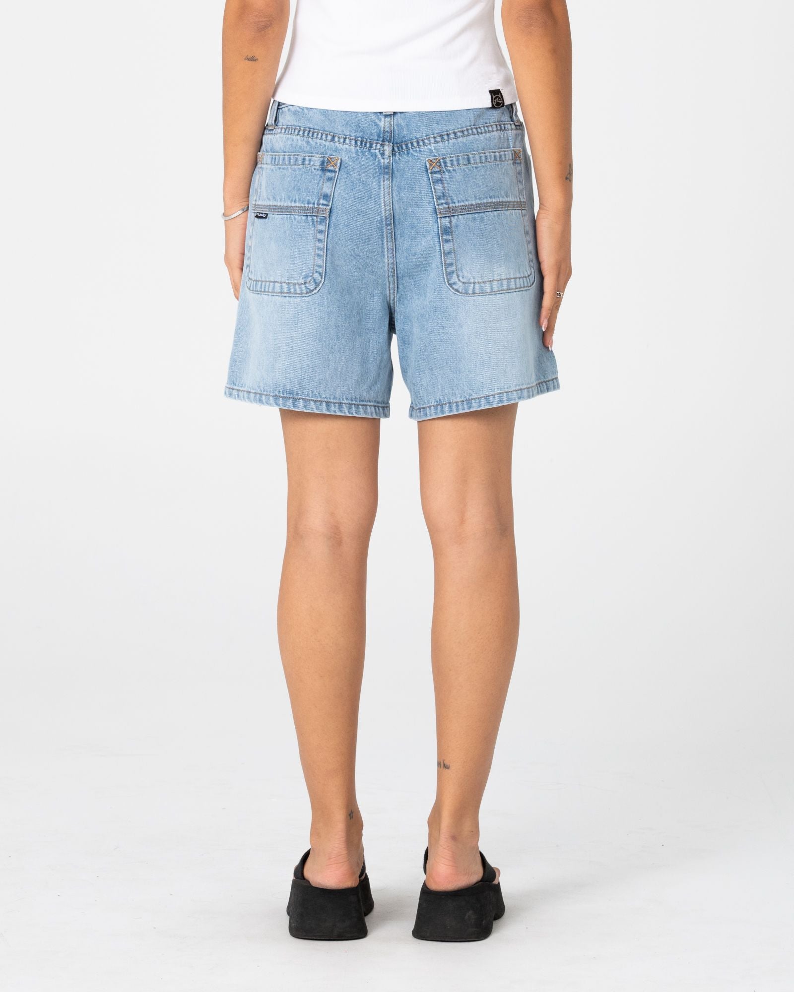 Cyprus High Denim Short 2.0 - Blasted True Blue