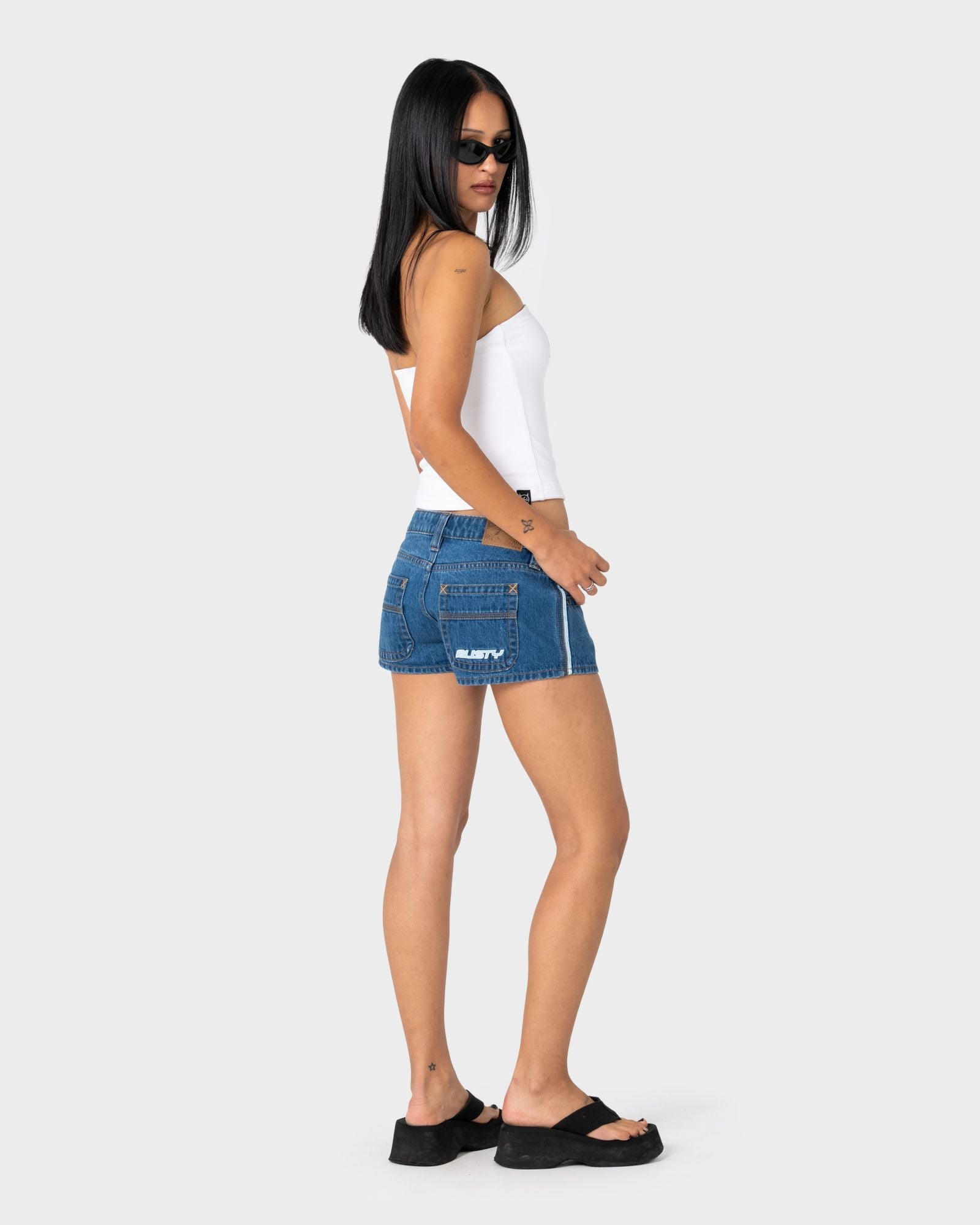 Flip Mommy Low Rise Micro Mini Short 2.0 - Middy Blue / Blue