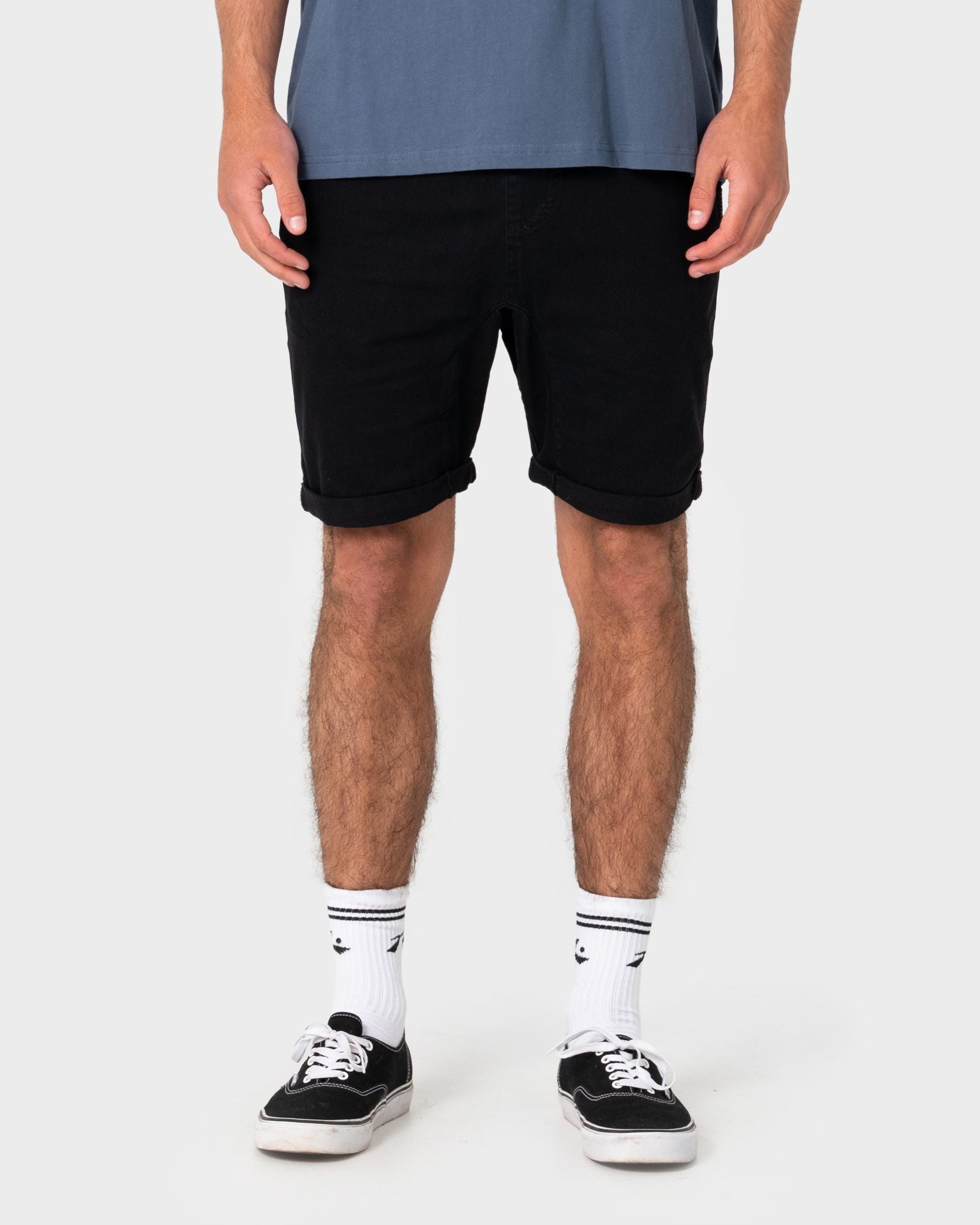 Hooked On 18 Elastic Short - Black