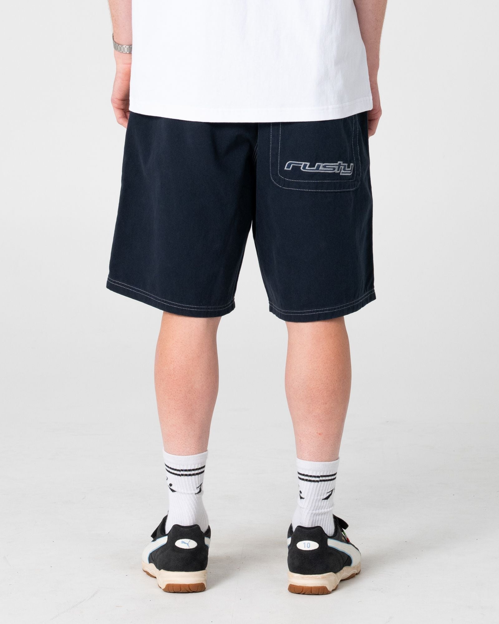 Flip Daddy Elastic Baggy Short - Navy Blue